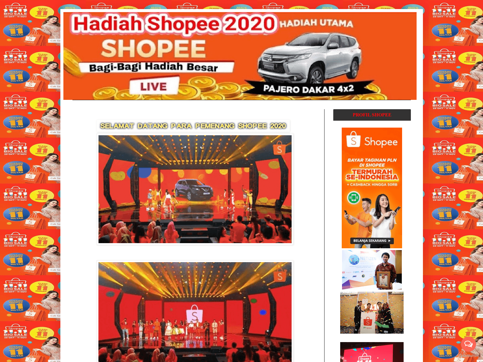 Screenshot of undianshopee3030.blogspot.com