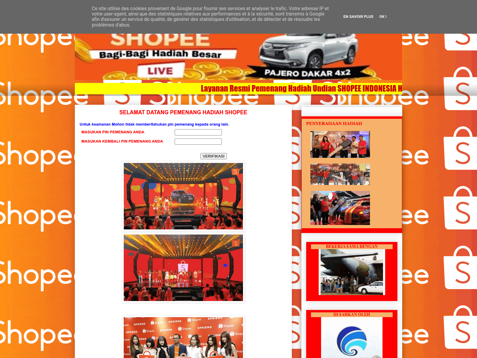 Screenshot of undianshopee-2021.blogspot.com