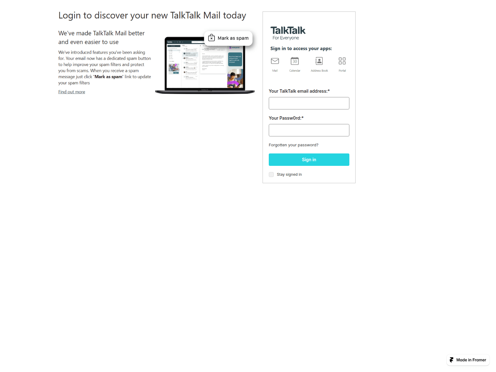 Screenshot of ambiguous-travel-171781.framer.app