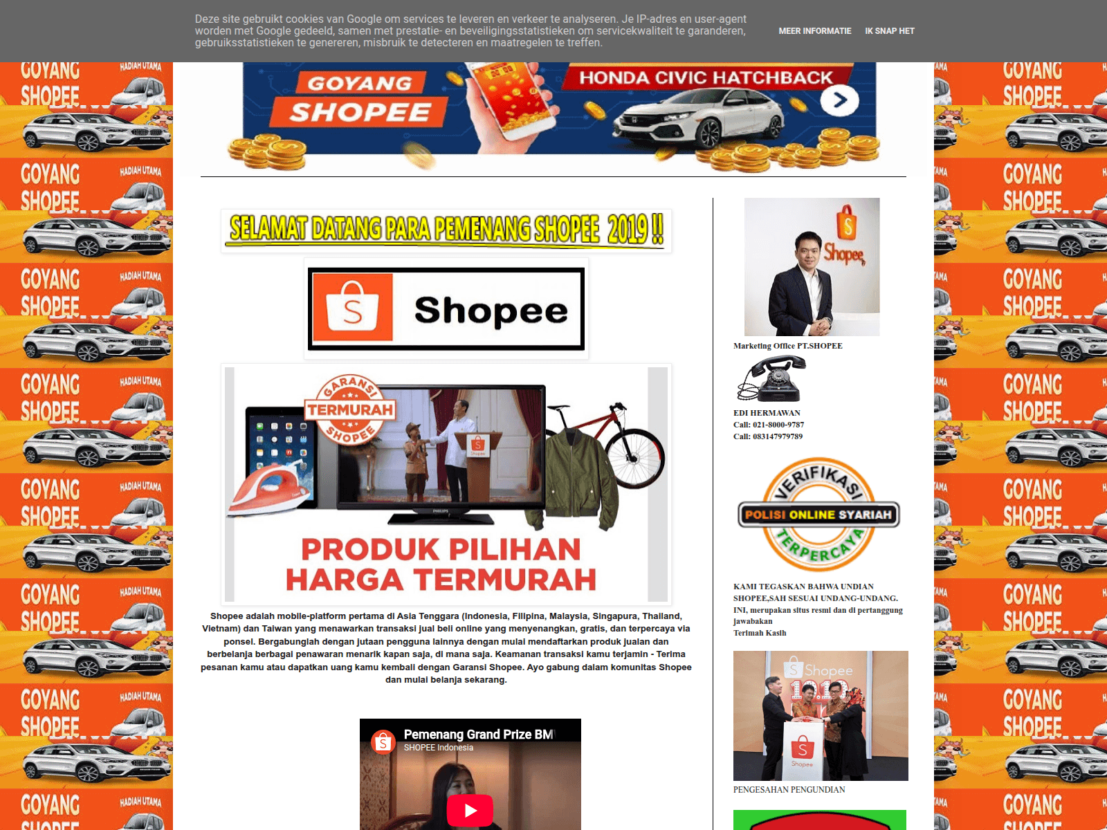 Screenshot of shopee-9789.blogspot.com