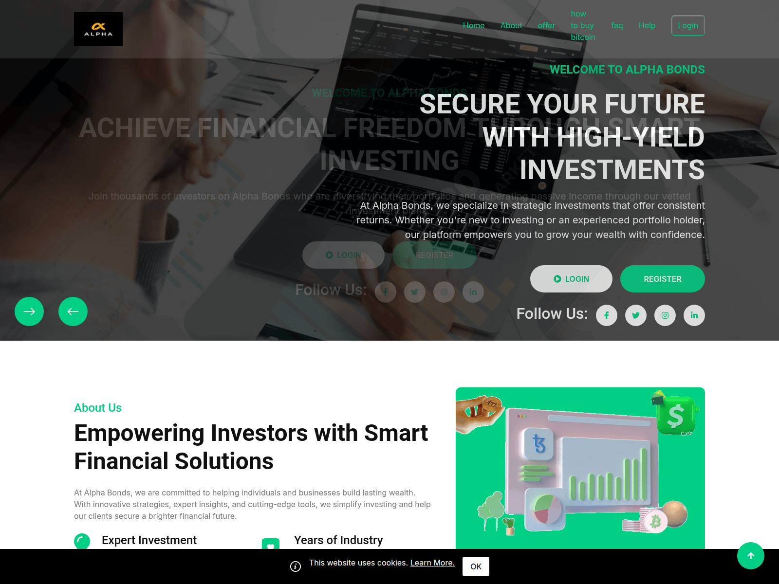 Screenshot of alphabonds.site