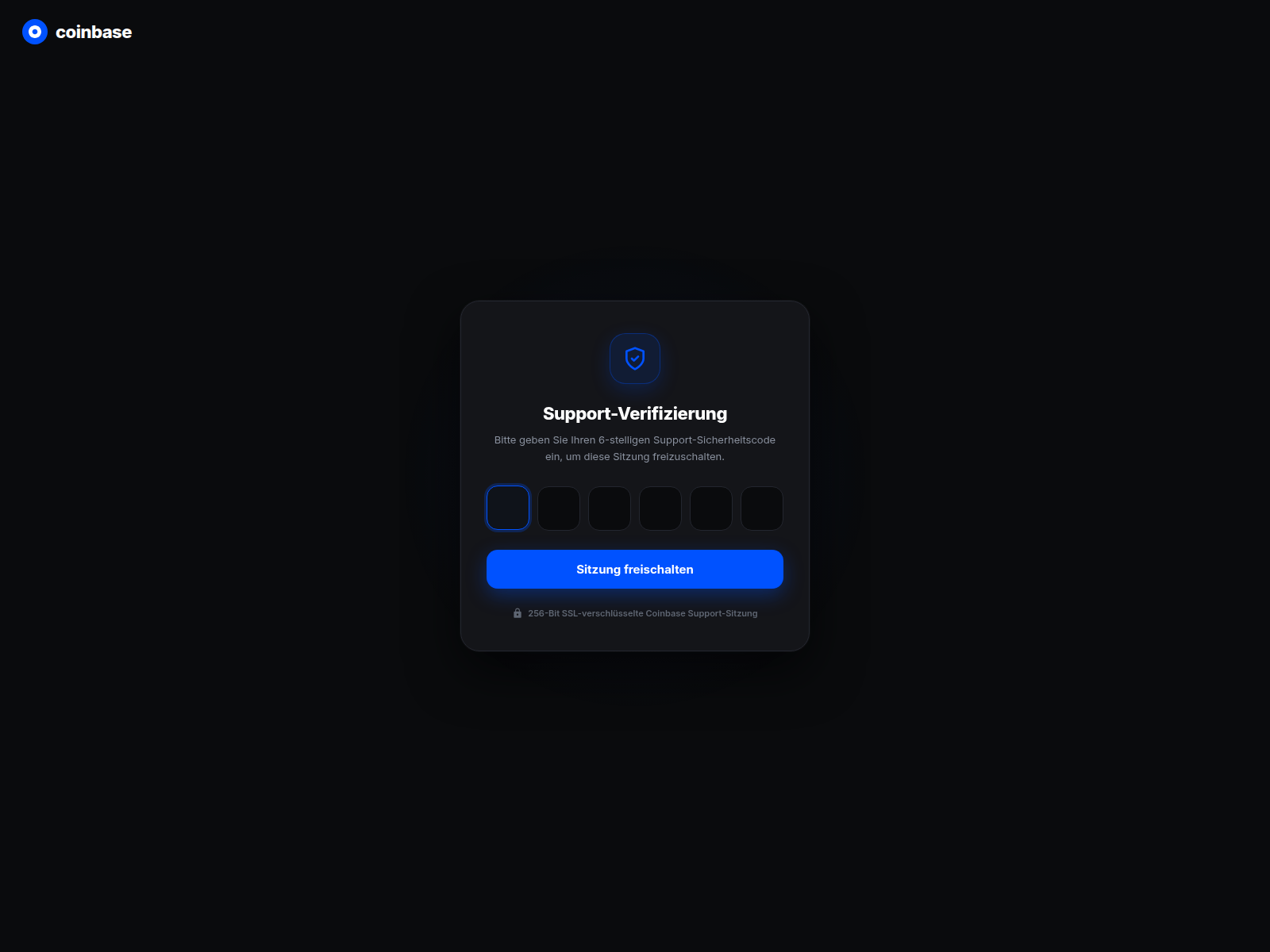 のスクリーンショット coinbase-alert.de