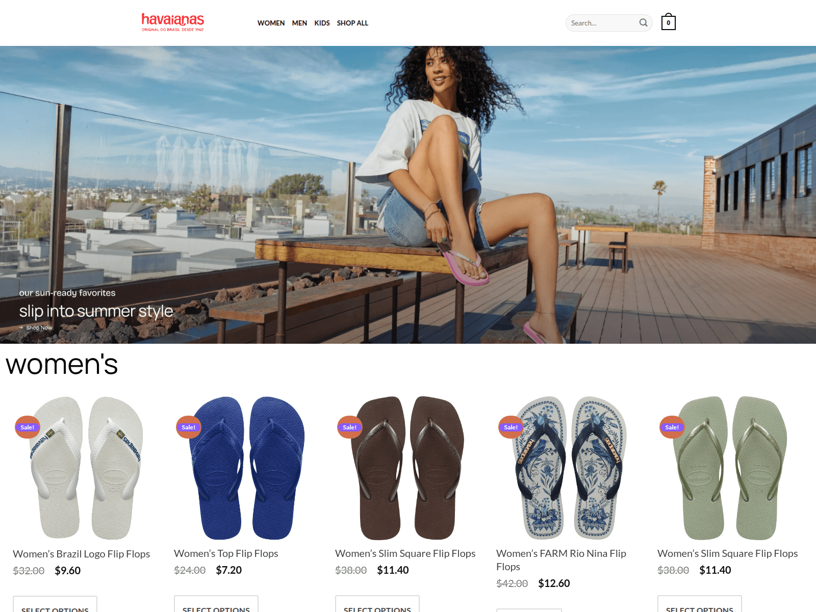 Screenshot of havaianasl.shop