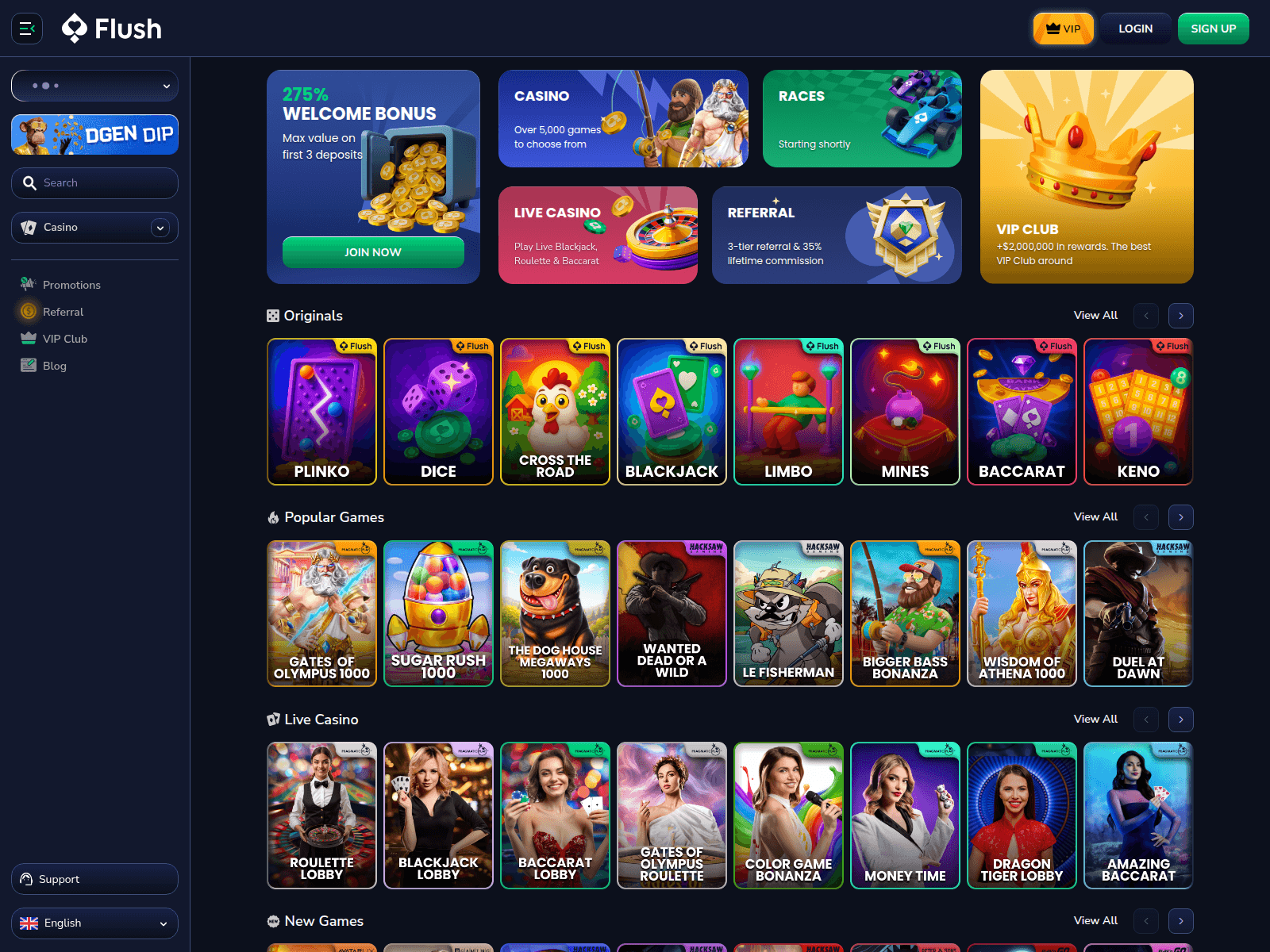 Screenshot of fiush.cc
