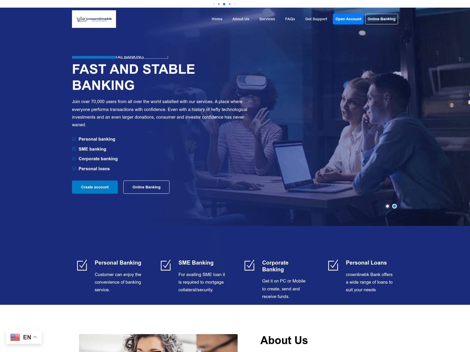 Screenshot of crownlinebk.xyz