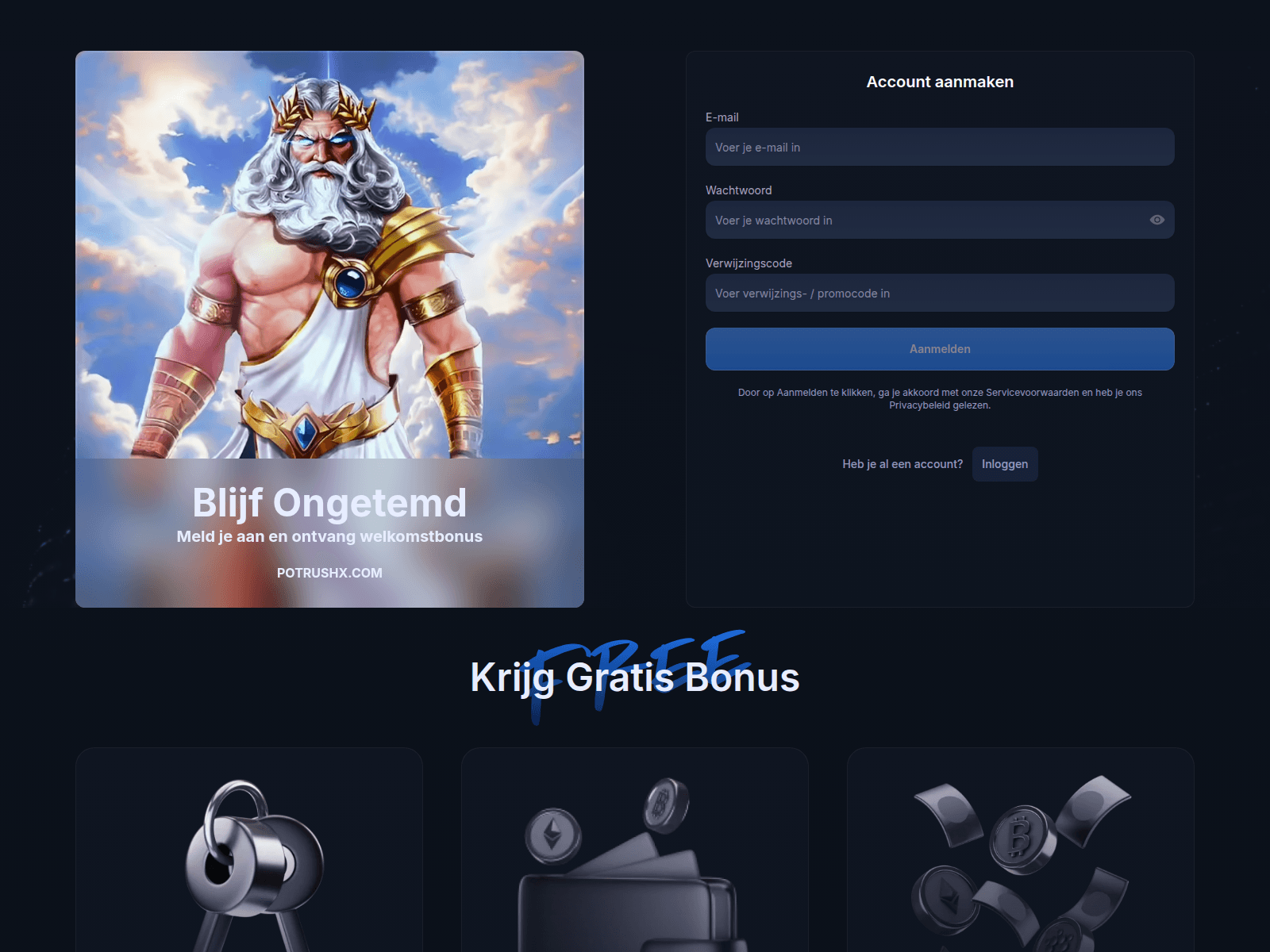 Screenshot of potrushx.com