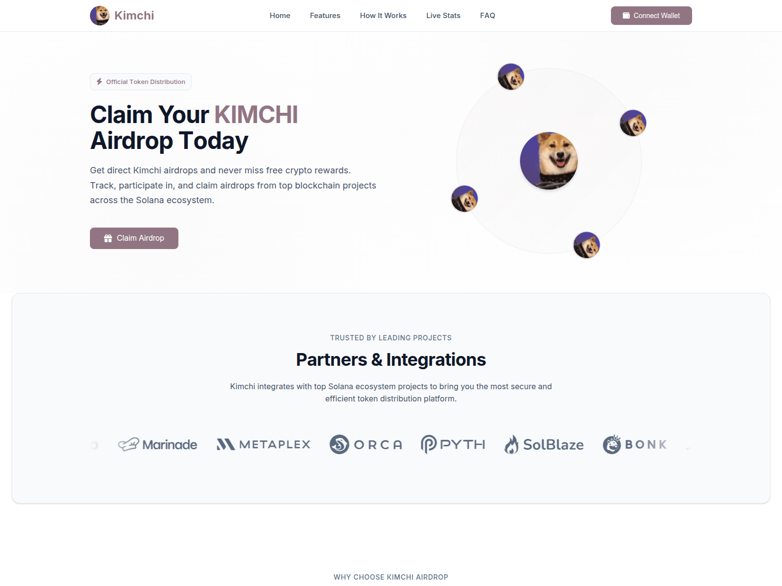 Screenshot of kimchipump.com