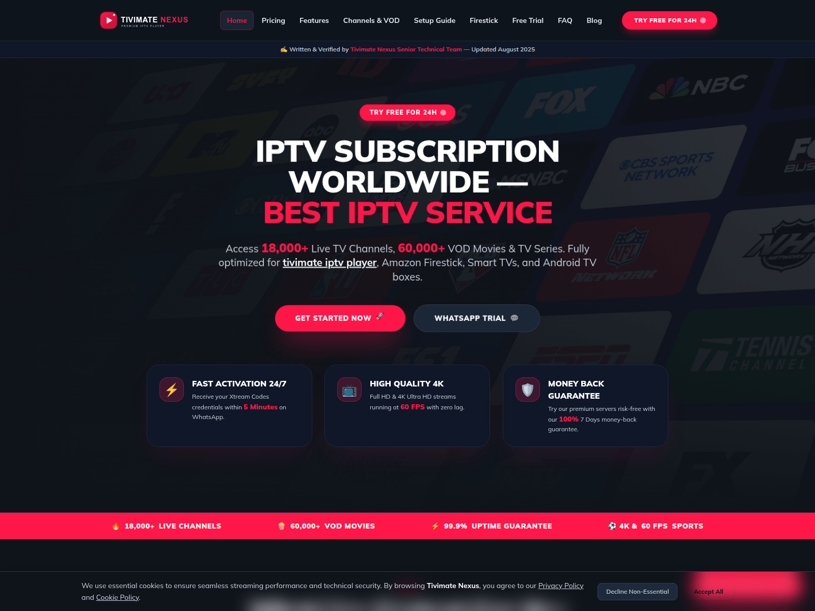 Screenshot of tivimatenexus.com