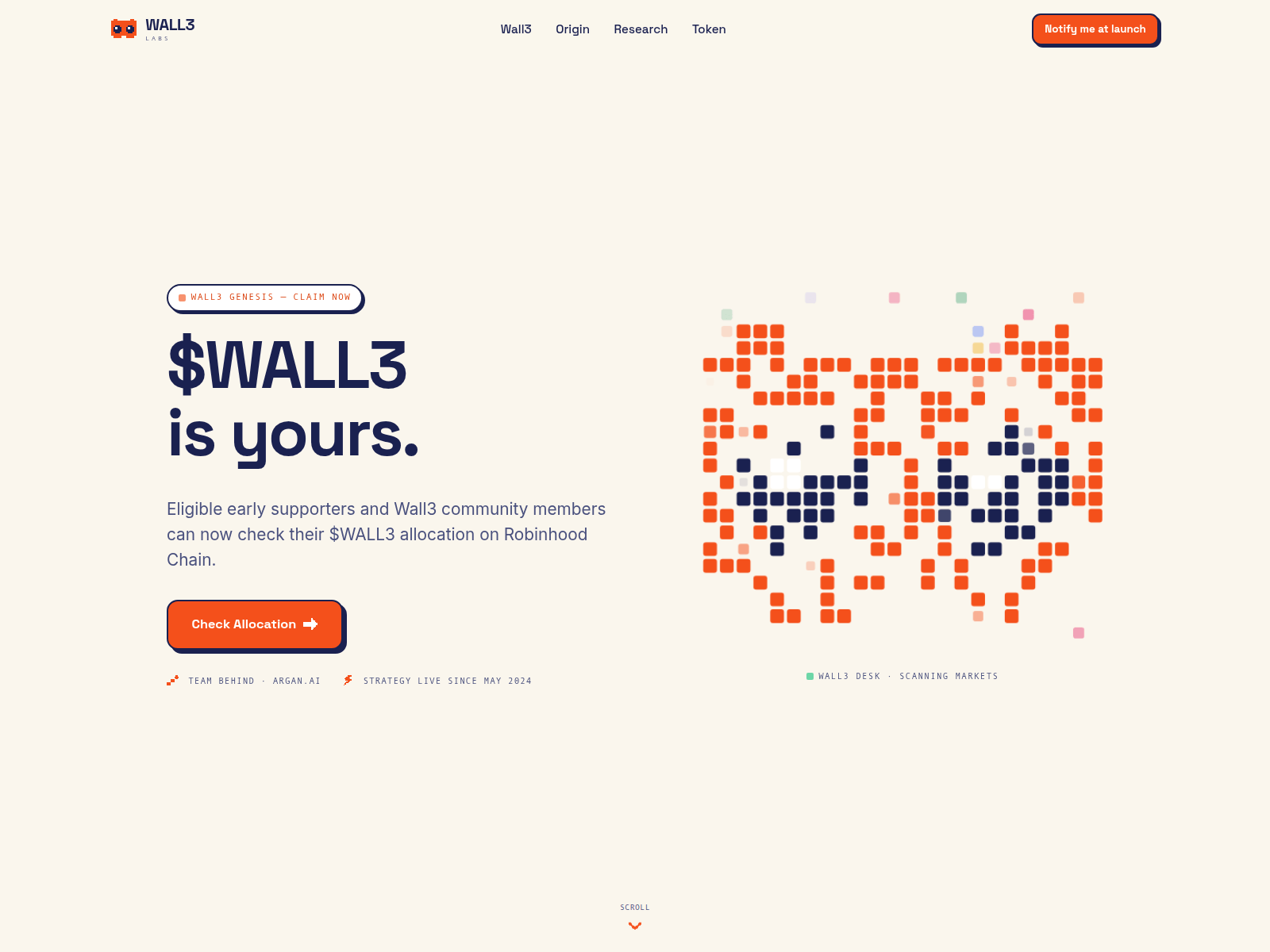 Screenshot of token-wall3.com