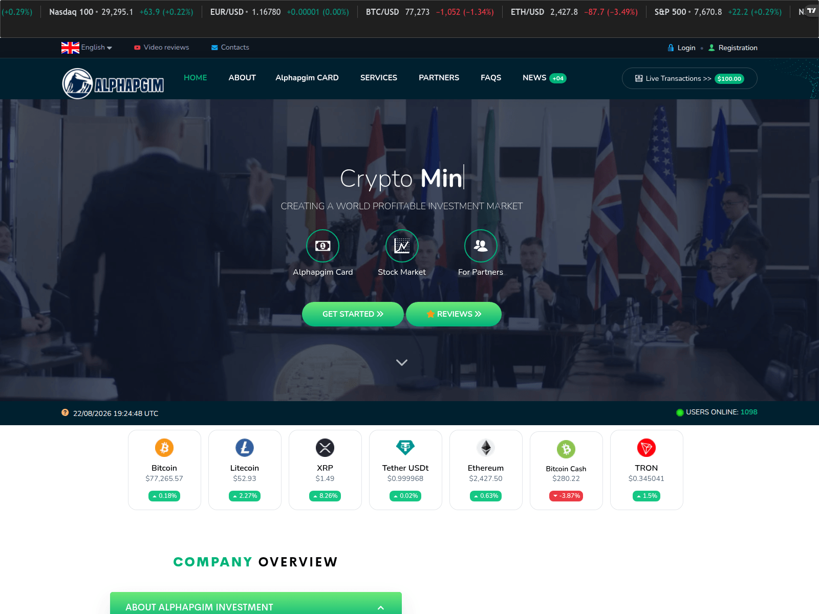 Screenshot of fx-alphapgim.com