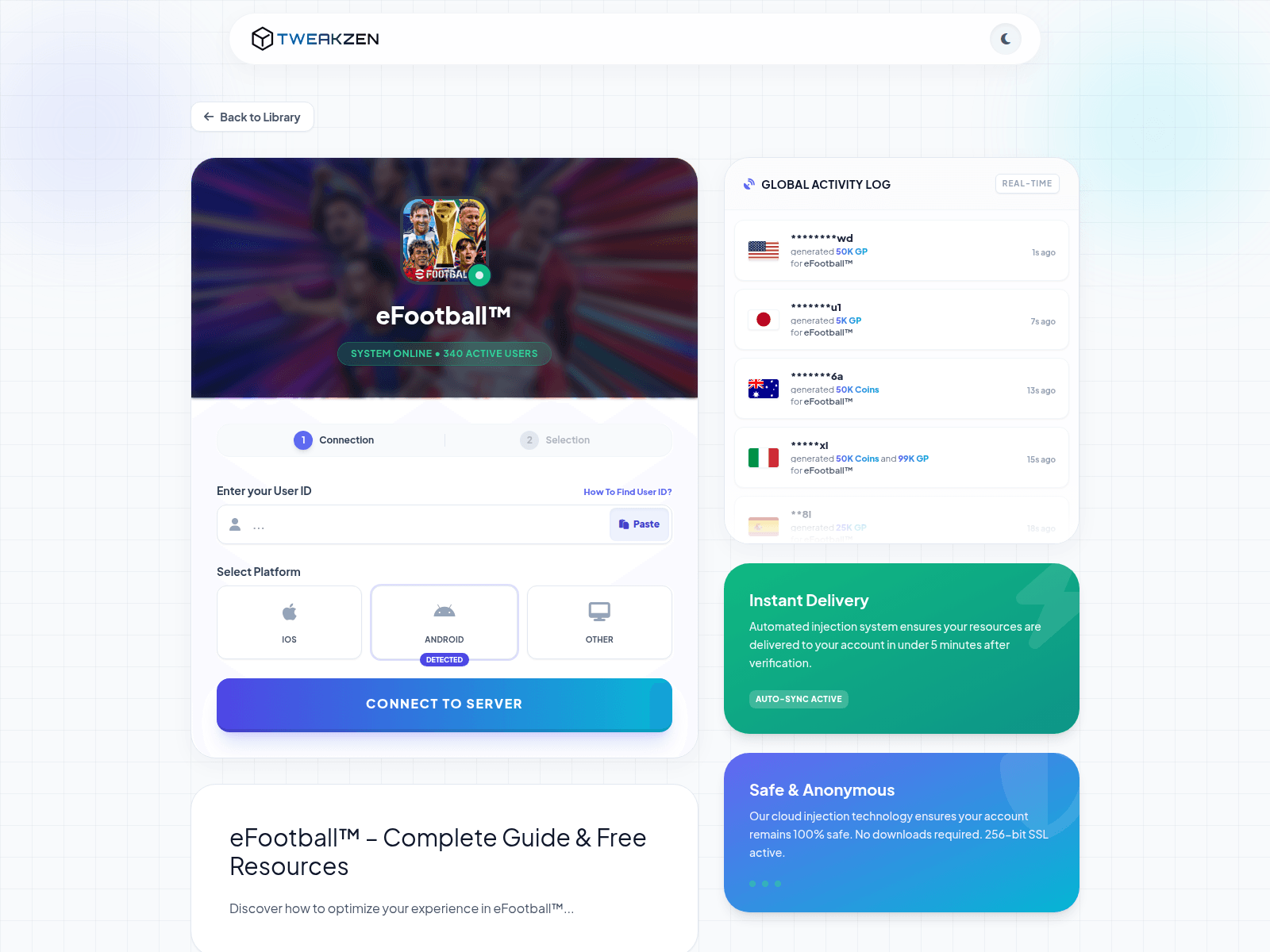 Screenshot of tweakzen.com