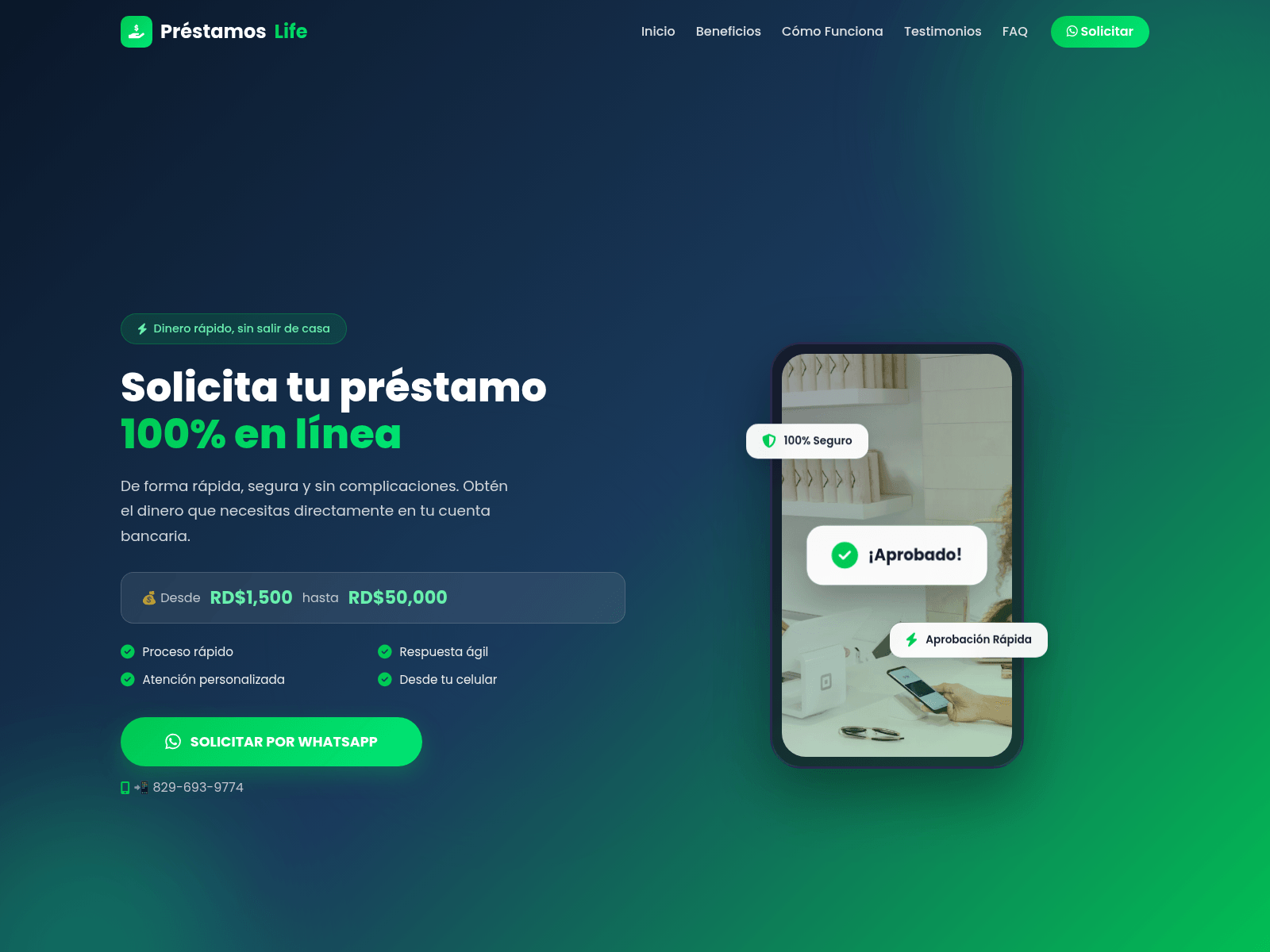 Screenshot of prestamoslife.online