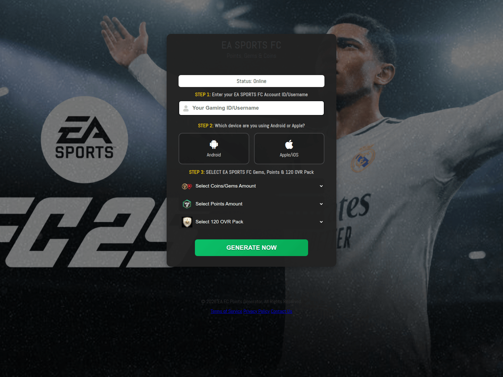 Screenshot of fut26.online
