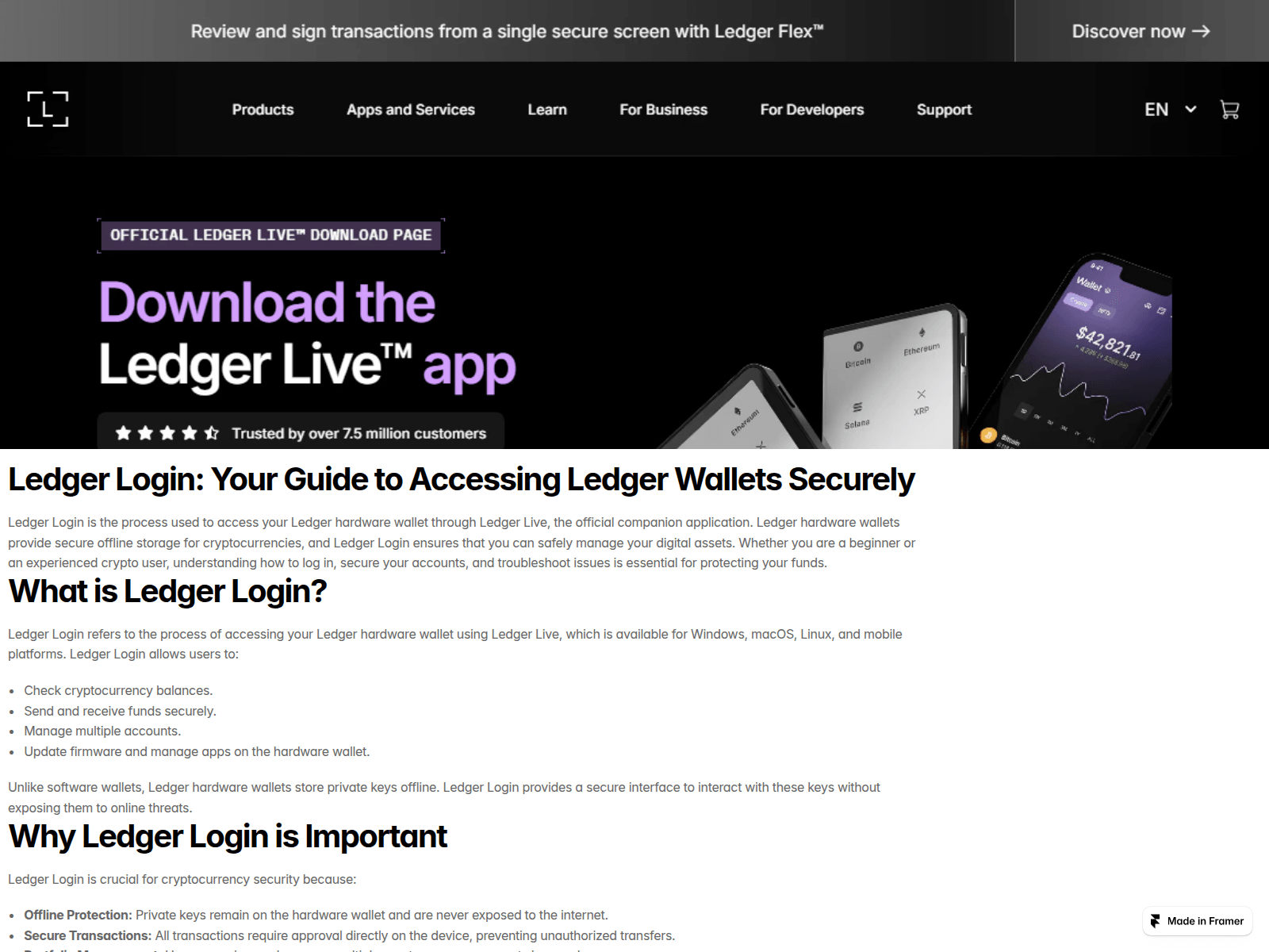 Screenshot of ledgorlogi.framer.media