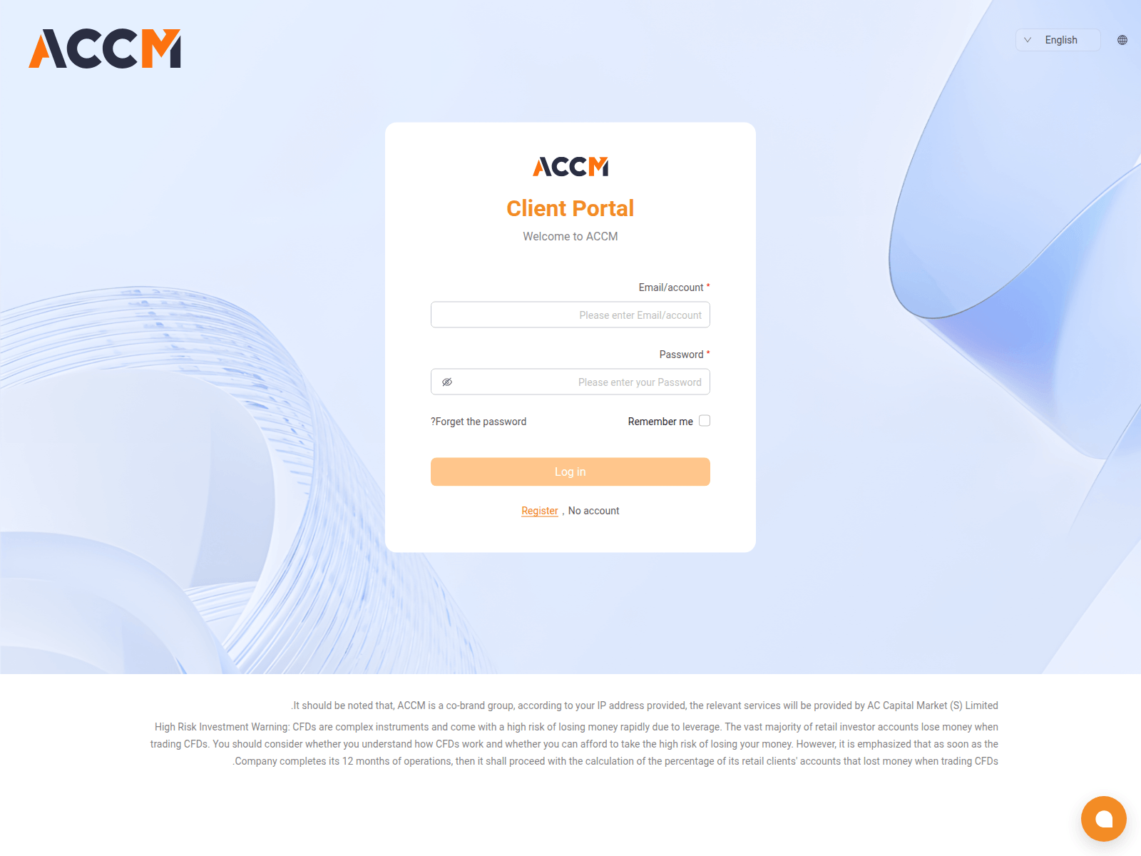 Screenshot von accm.global