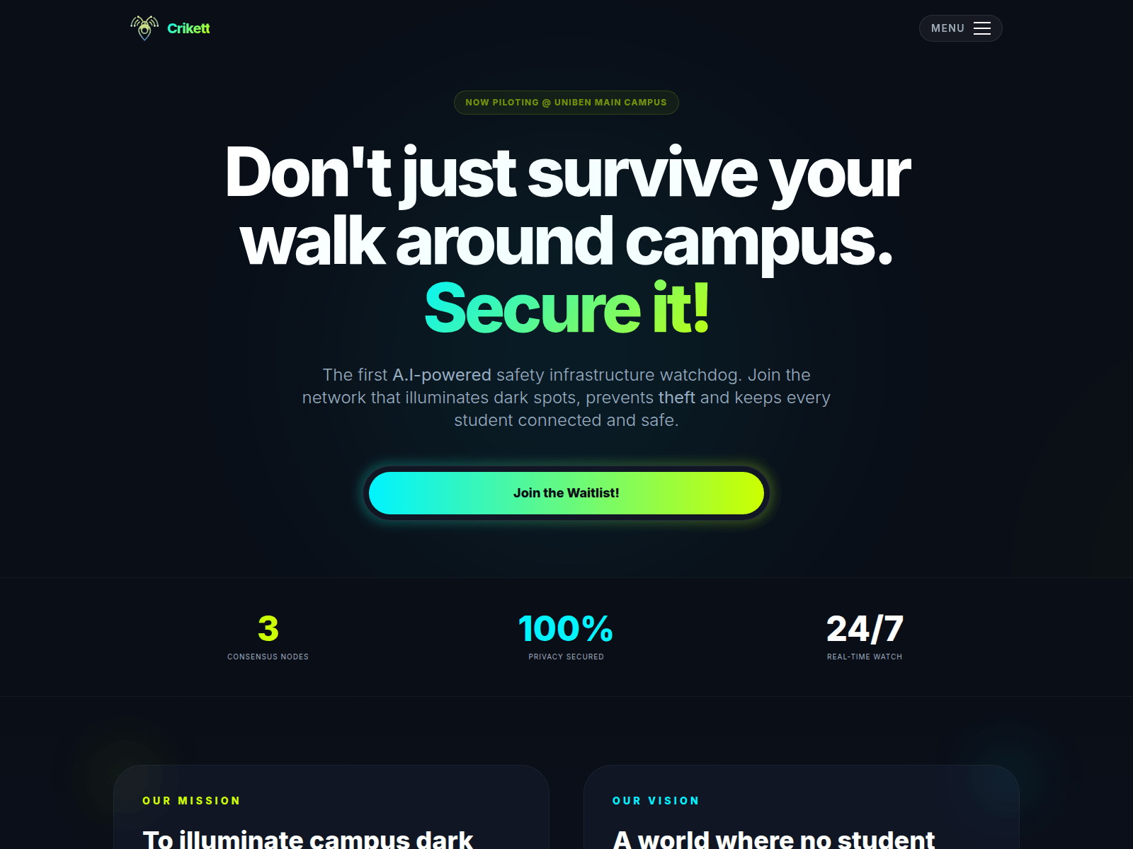 Screenshot of crikett.app