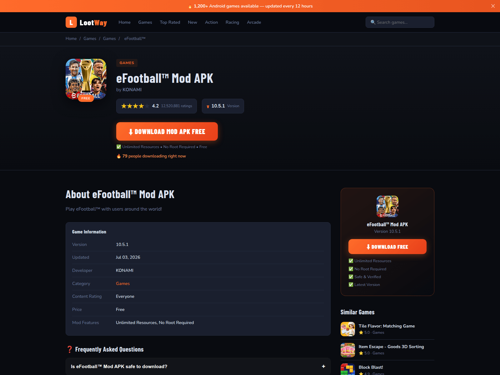 Screenshot of lootway.store