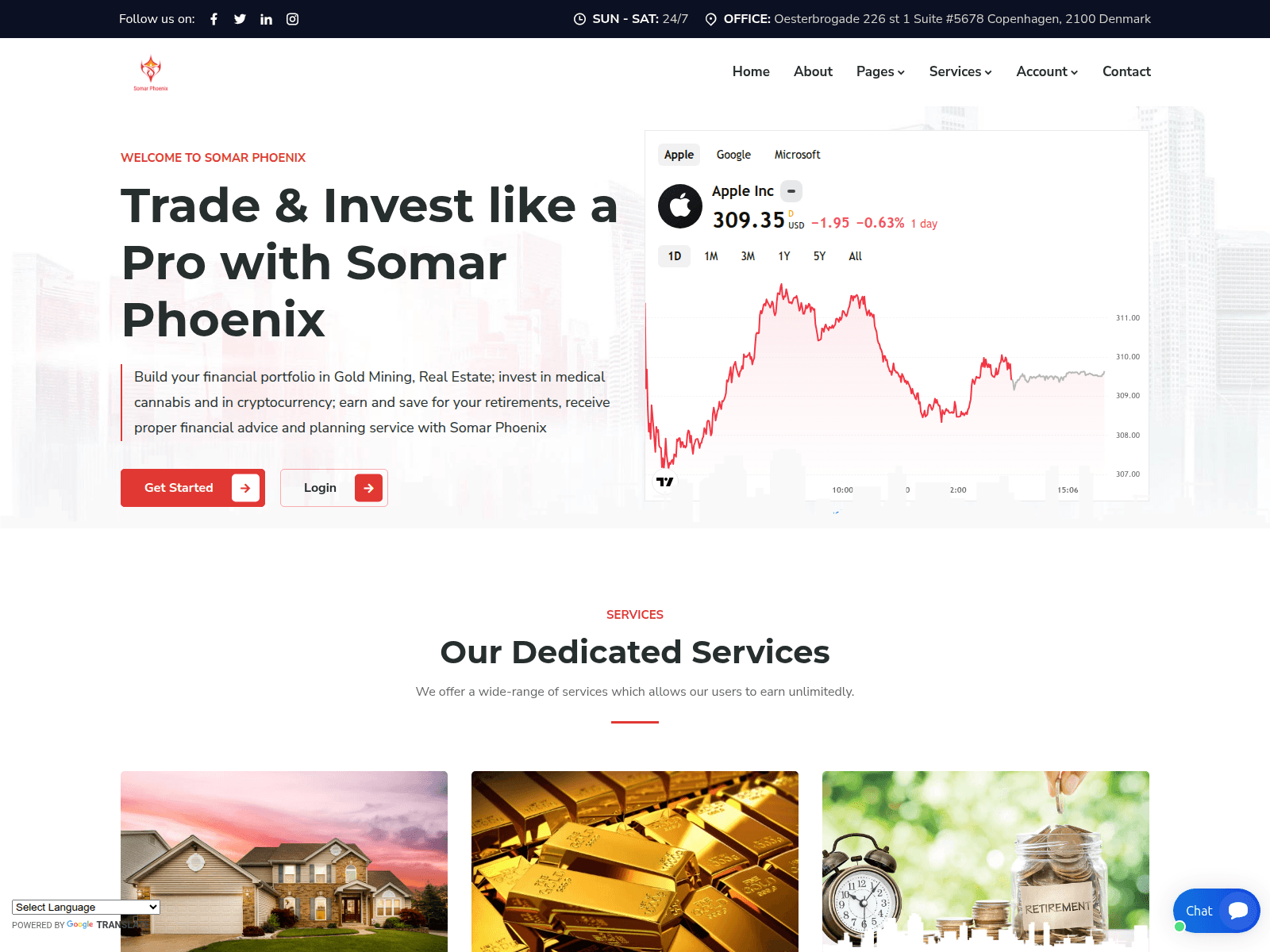 Screenshot di somarphoenix.com