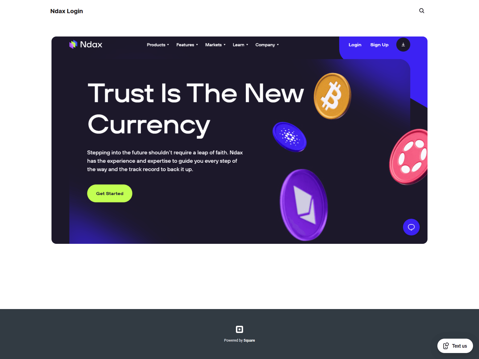 Знімок екрана secure-web-indx.square.site
