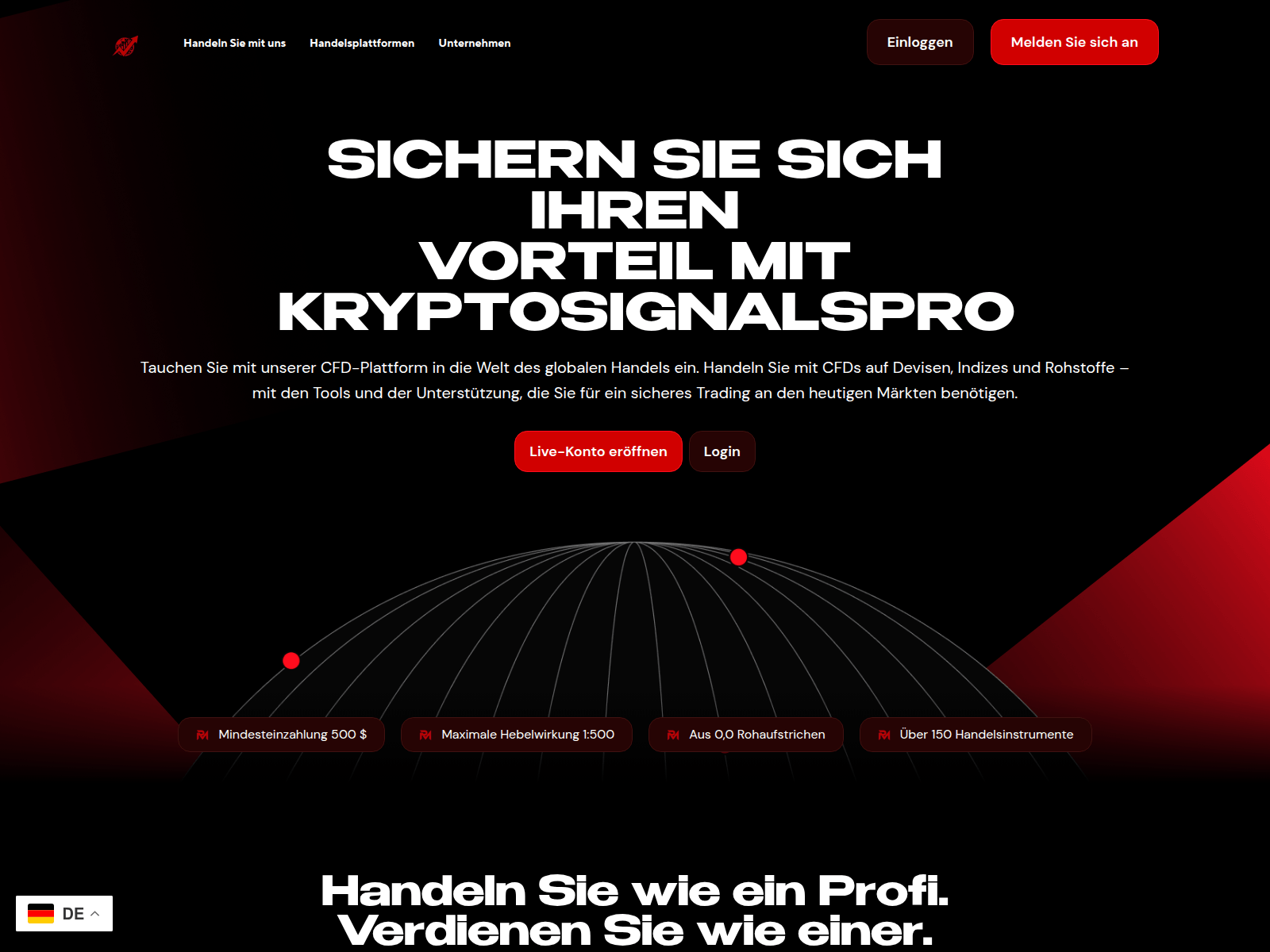 Знімок екрана kryptosignalspro.com