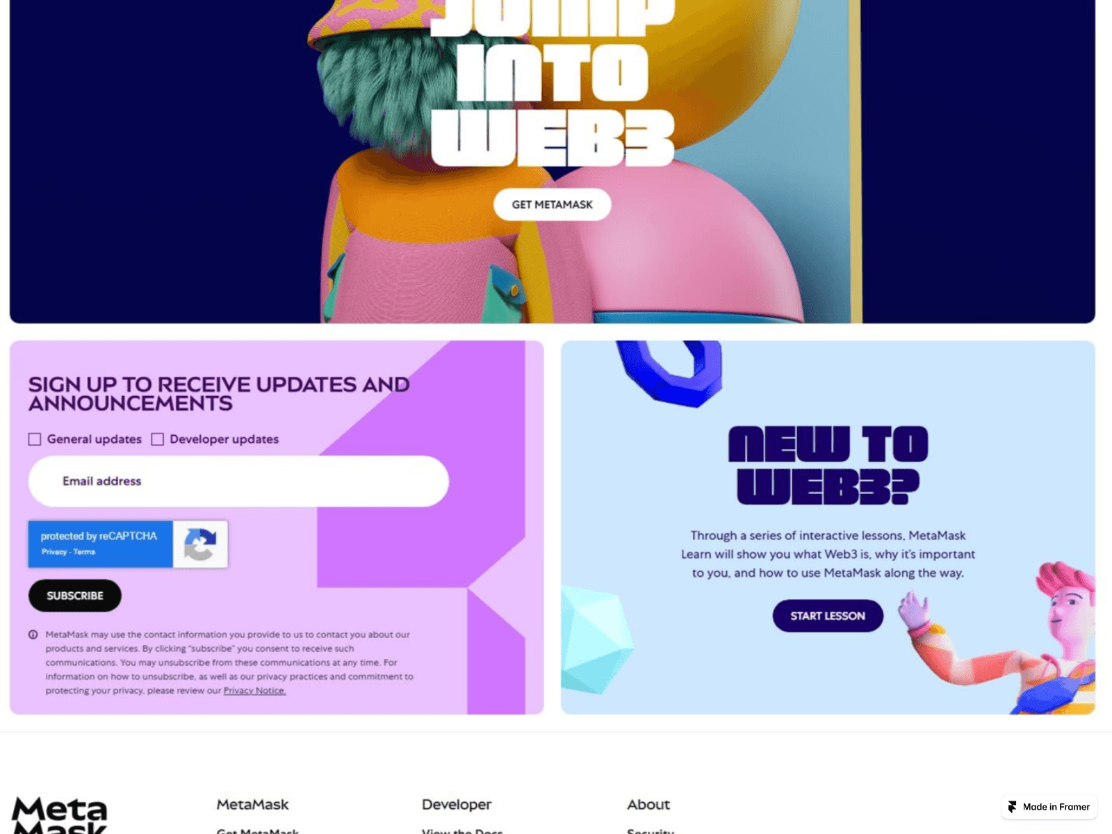 Screenshot of support-metamskweb.framer.ai