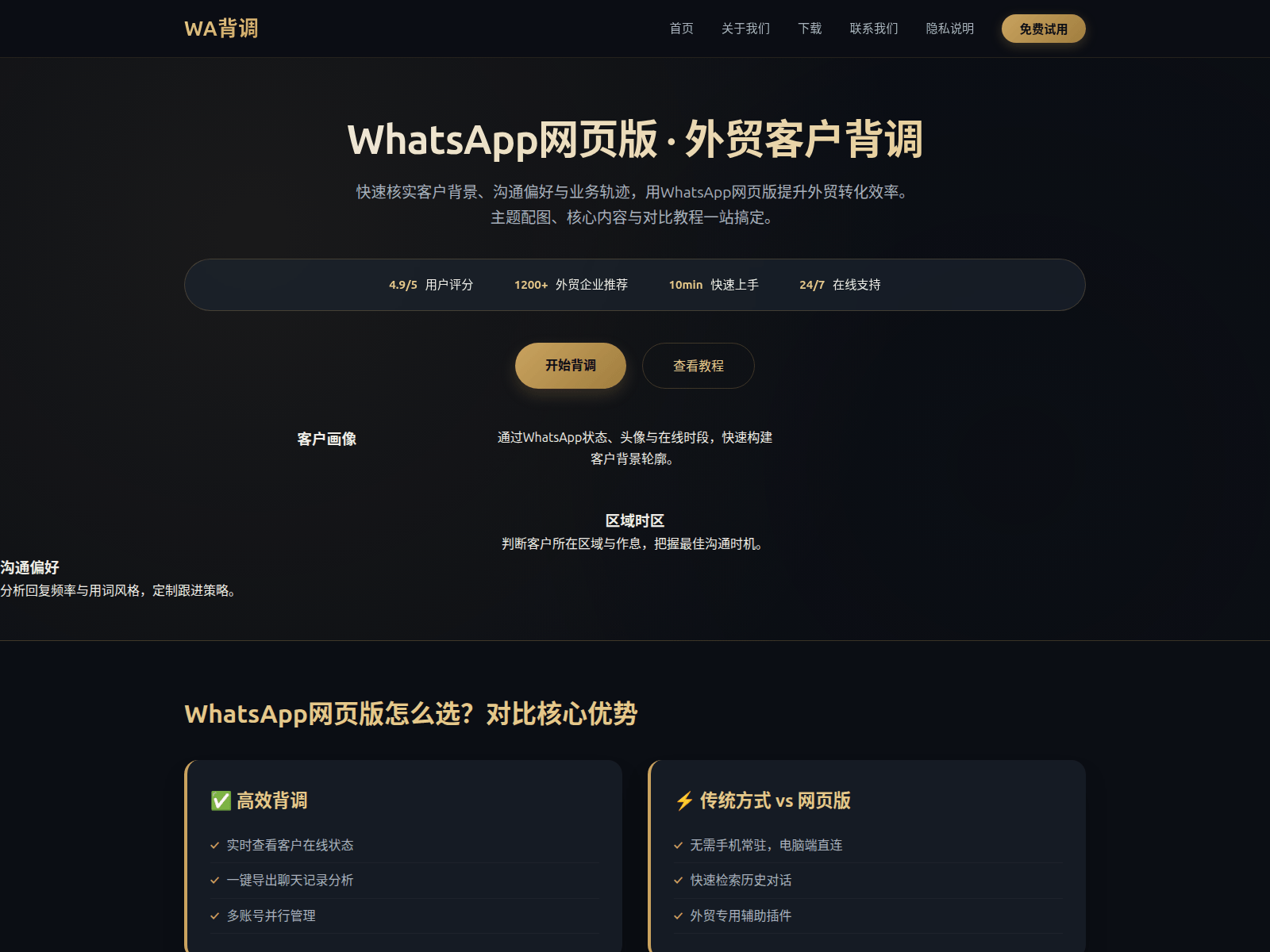 Screenshot of me.h5-whatsapp-zn.hl.cn