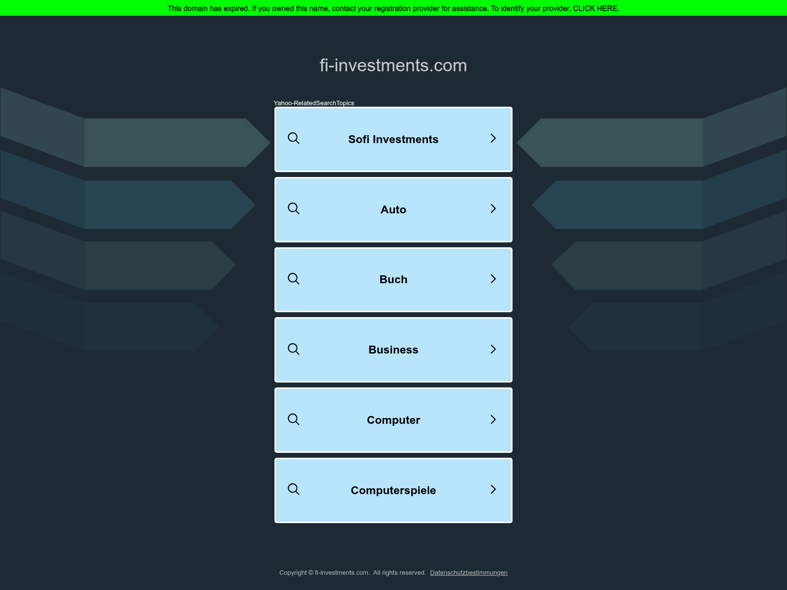 Знімок екрана fi-investments.com
