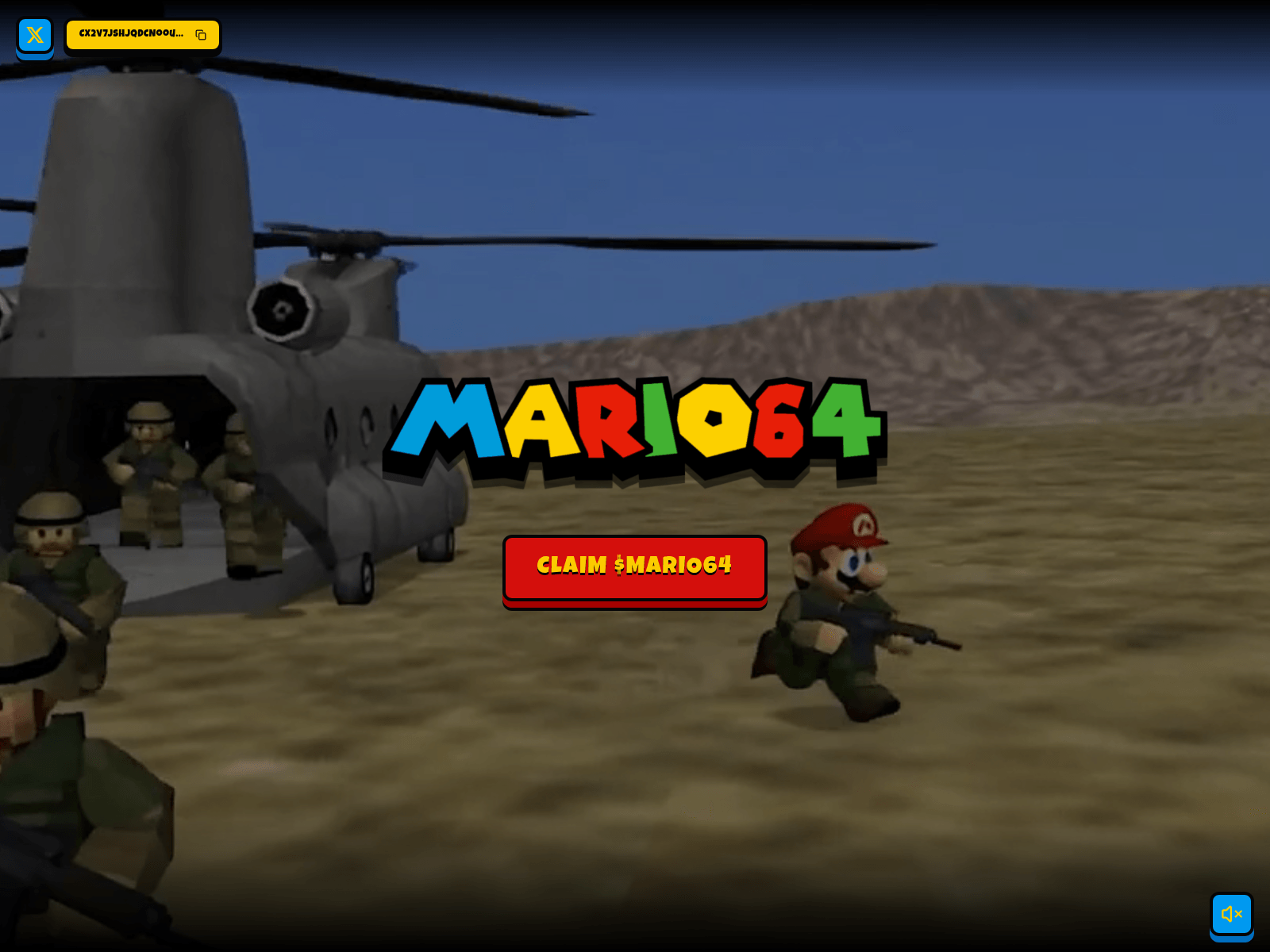 Screenshot of claim-mario64.xyz