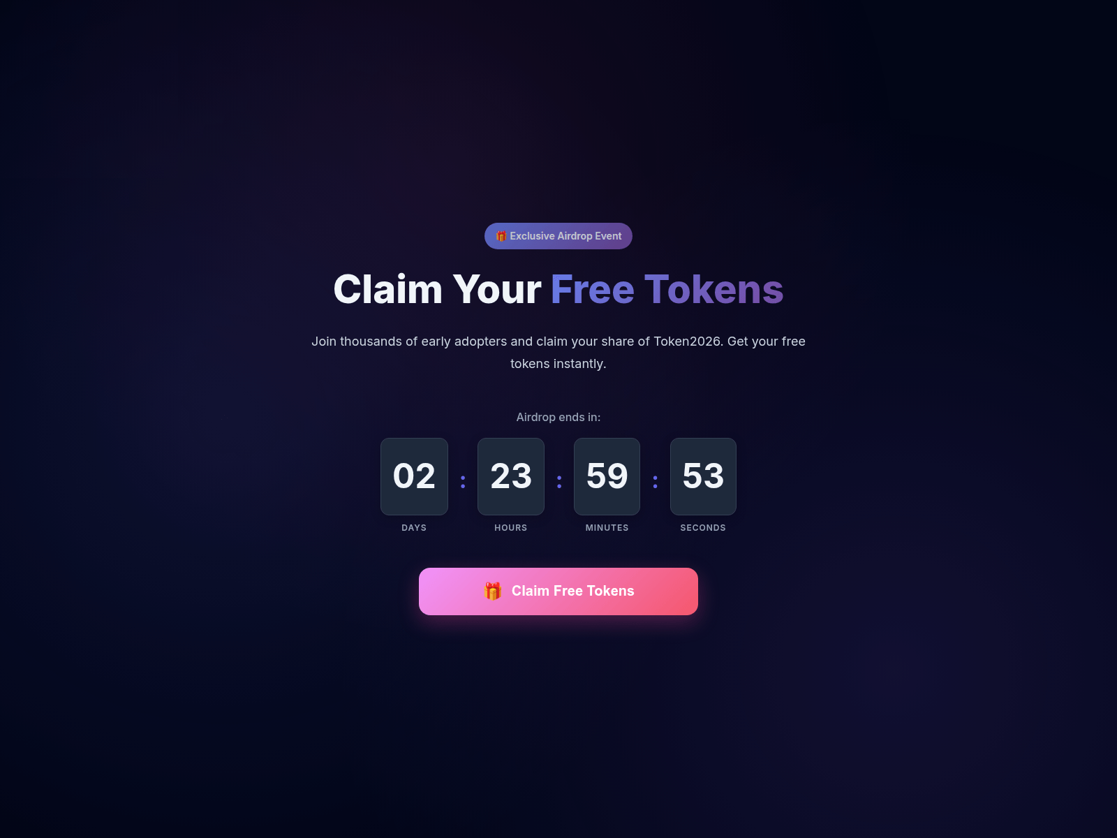Screenshot of token2026.cfd