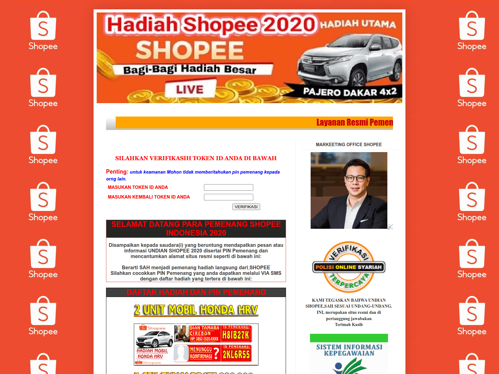 Screenshot of infohadiahshopee2.blogspot.com