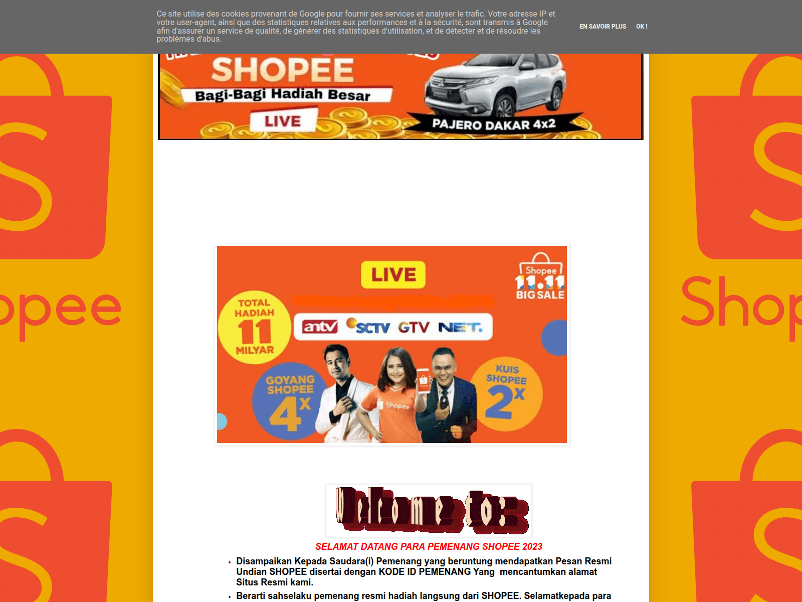 Screenshot of shopeejkt717.blogspot.com