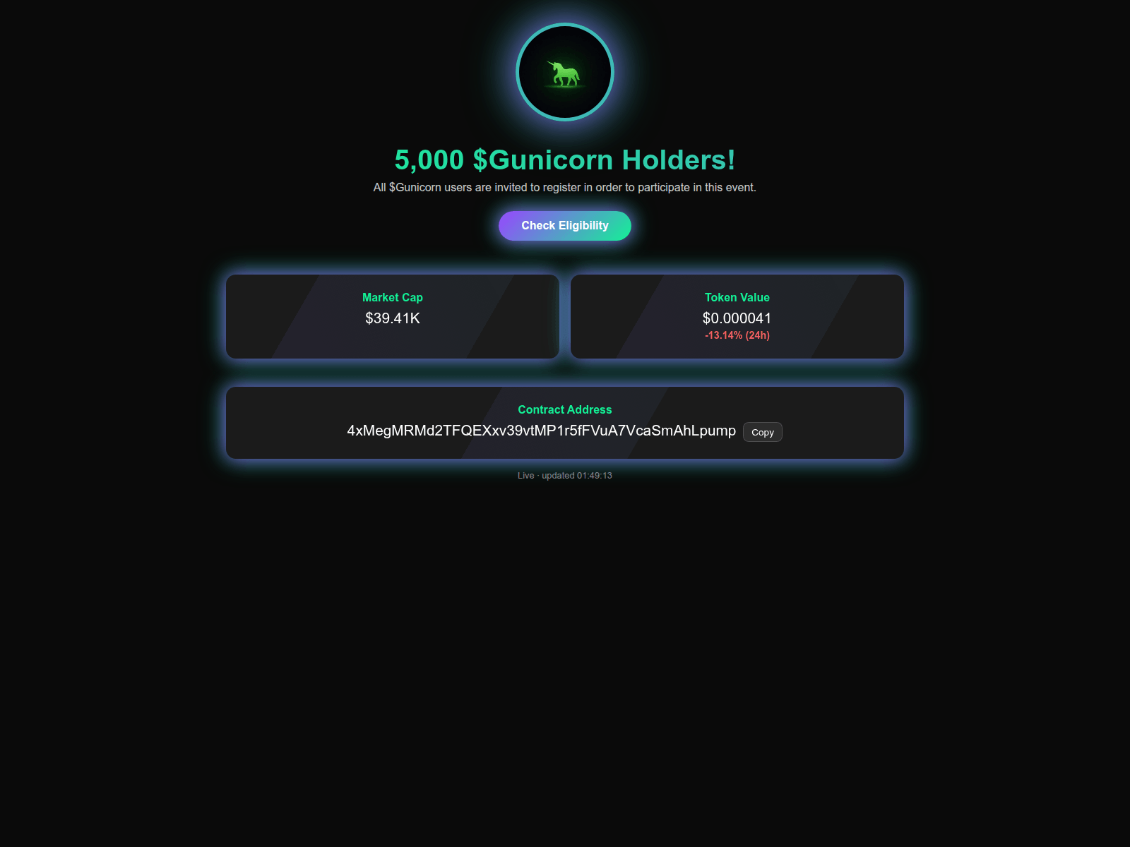 Screenshot of gunicorn.xyz