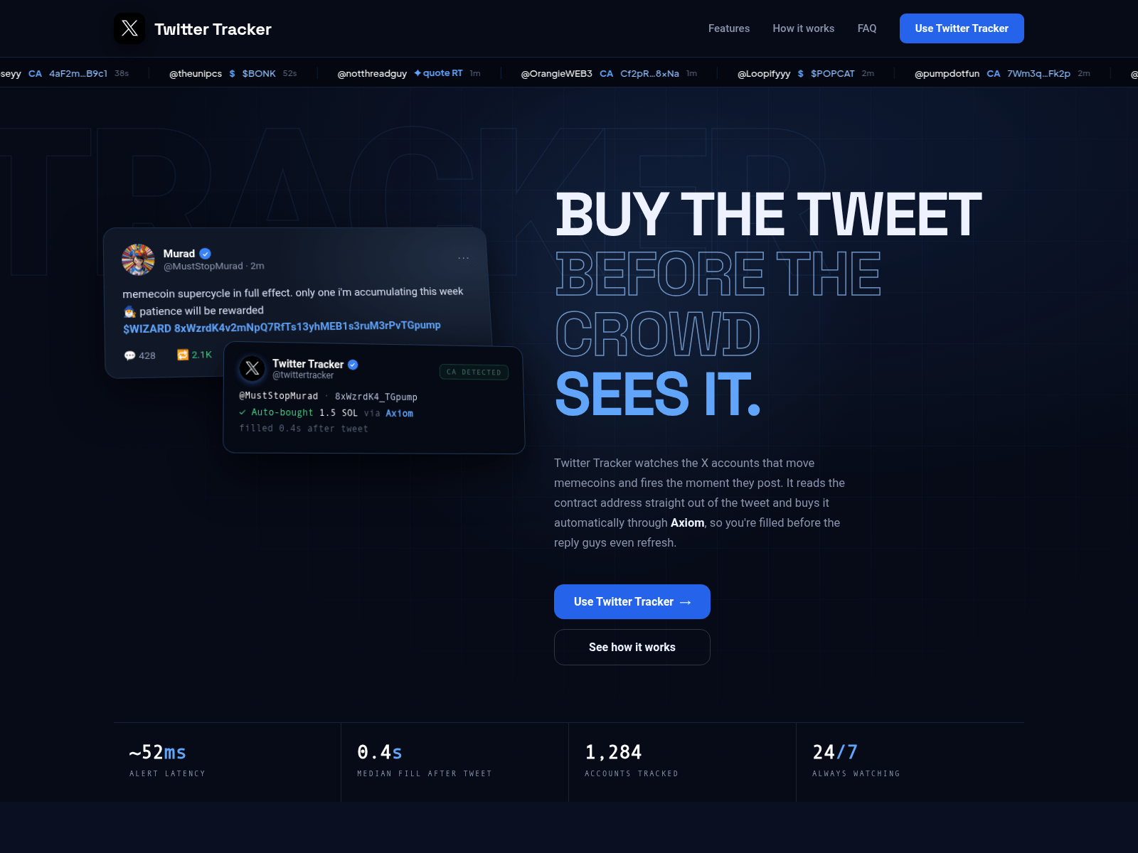 Screenshot von twittxrtracker.com