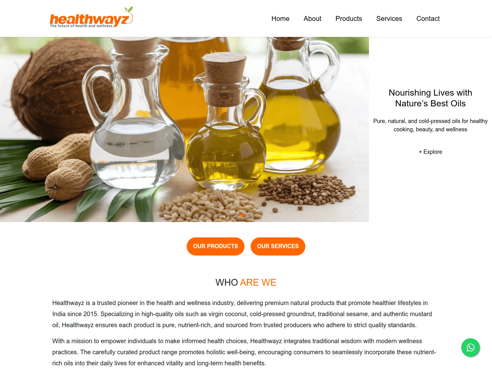 Знімок екрана healthwayz.net