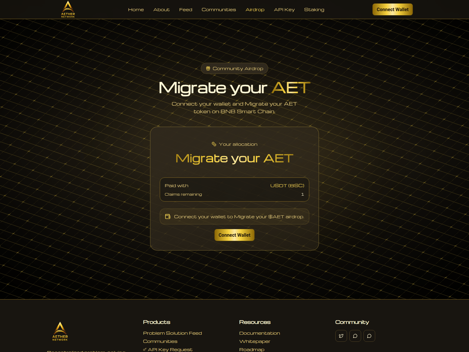 的截图 dashboard-aethernetwork.xyz