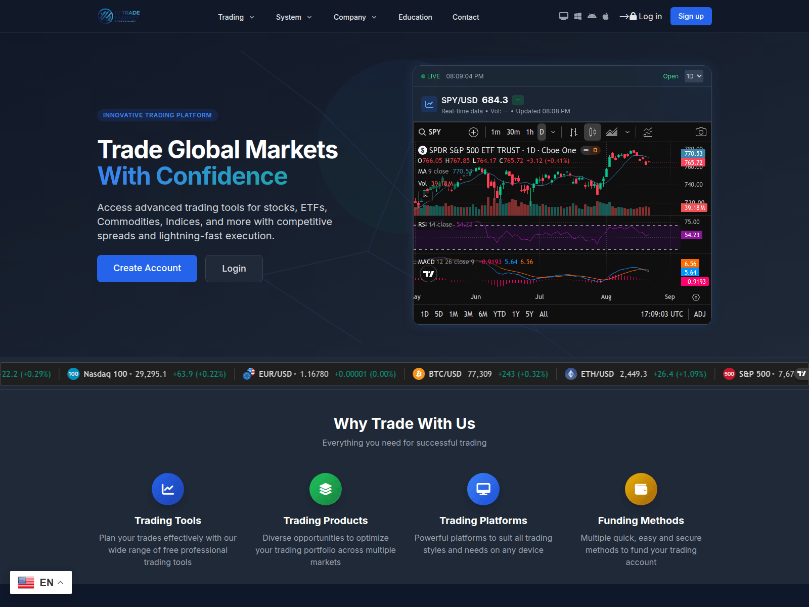 [Ekran görüntüsü] iqtrademarket.com