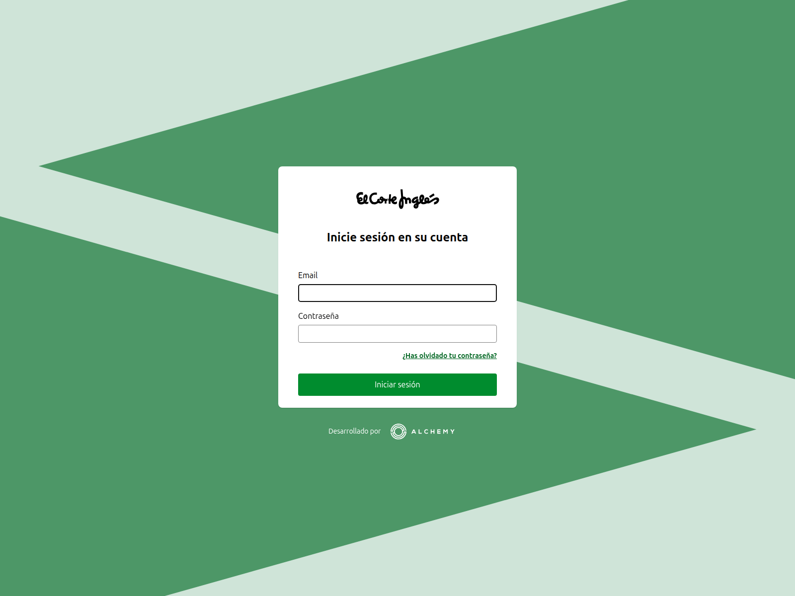 Знімок екрана el-corte-ingles.console.alchemyglobalsolutions.com