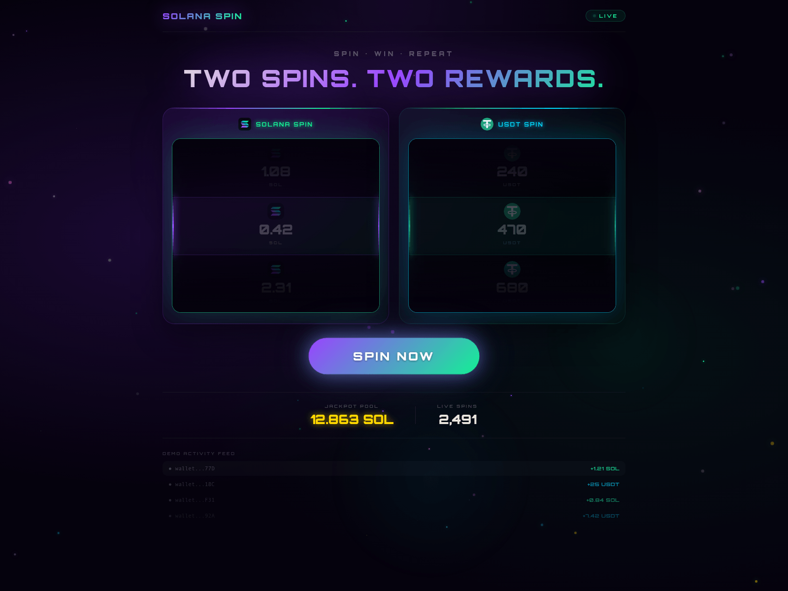 Screenshot of zol-spin.lol
