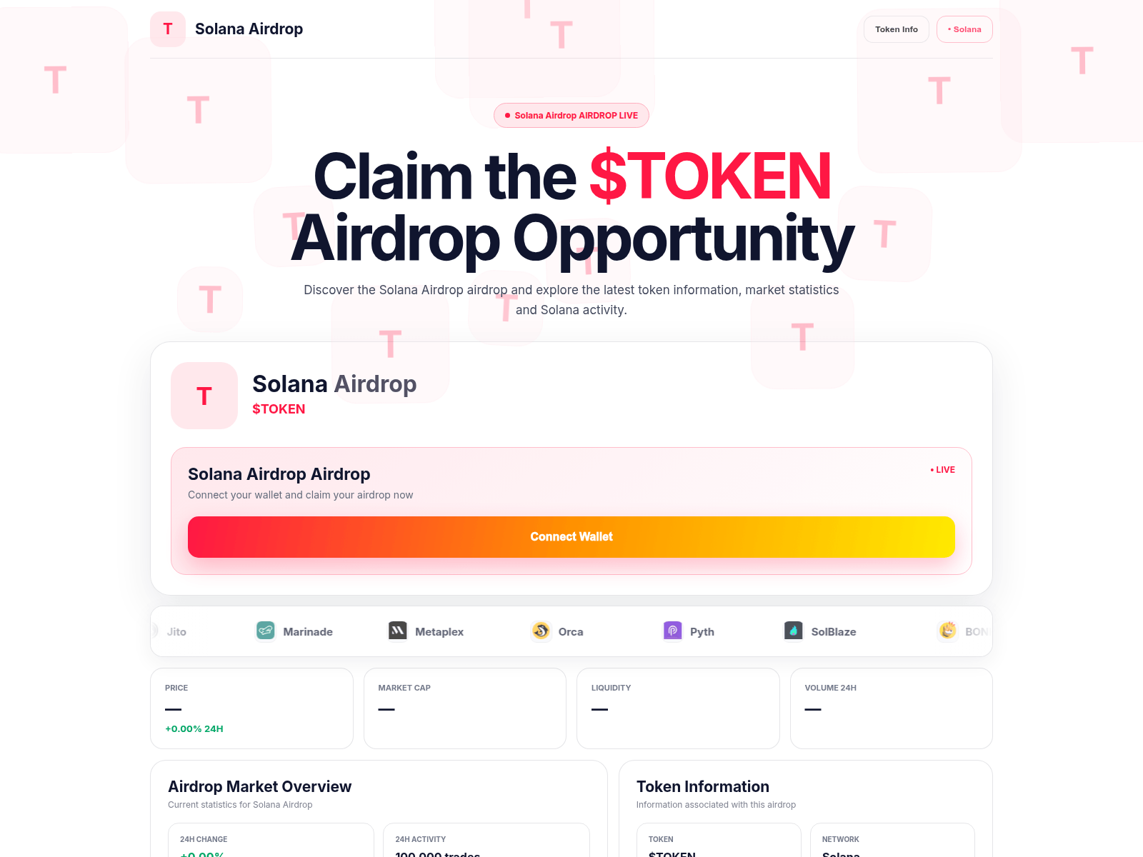 Screenshot of tokendrop.site