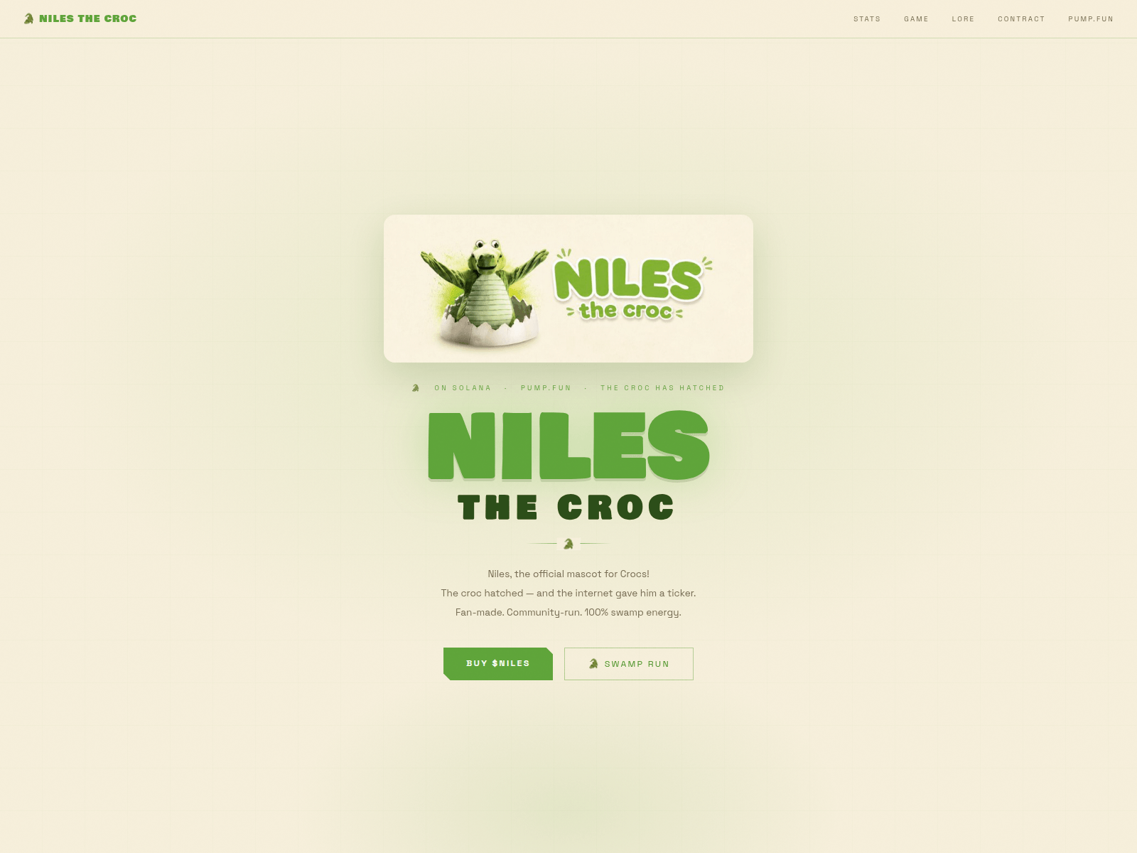 Screenshot of nilesthecroc.xyz