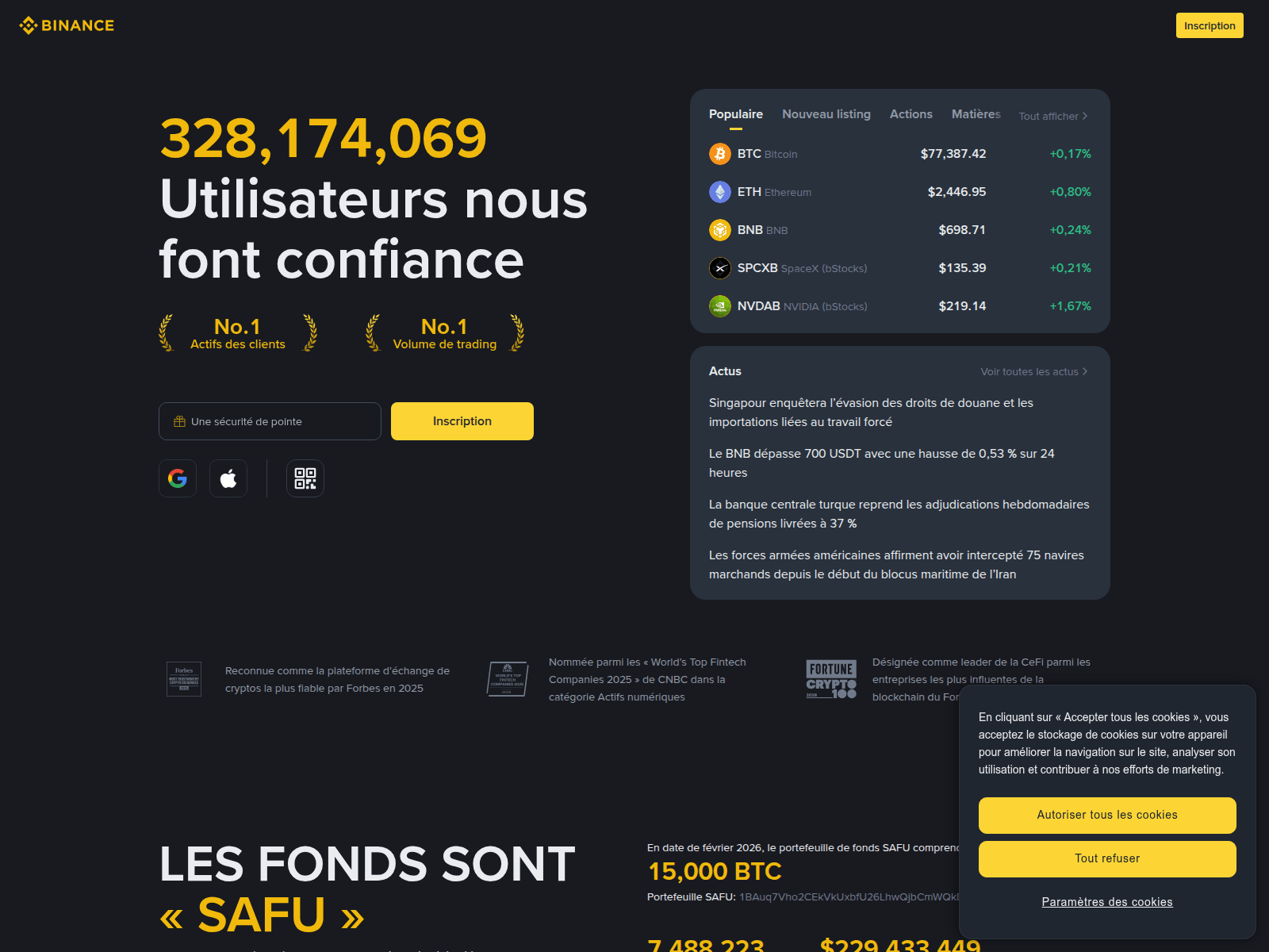 Screenshot of 882673-binance.com