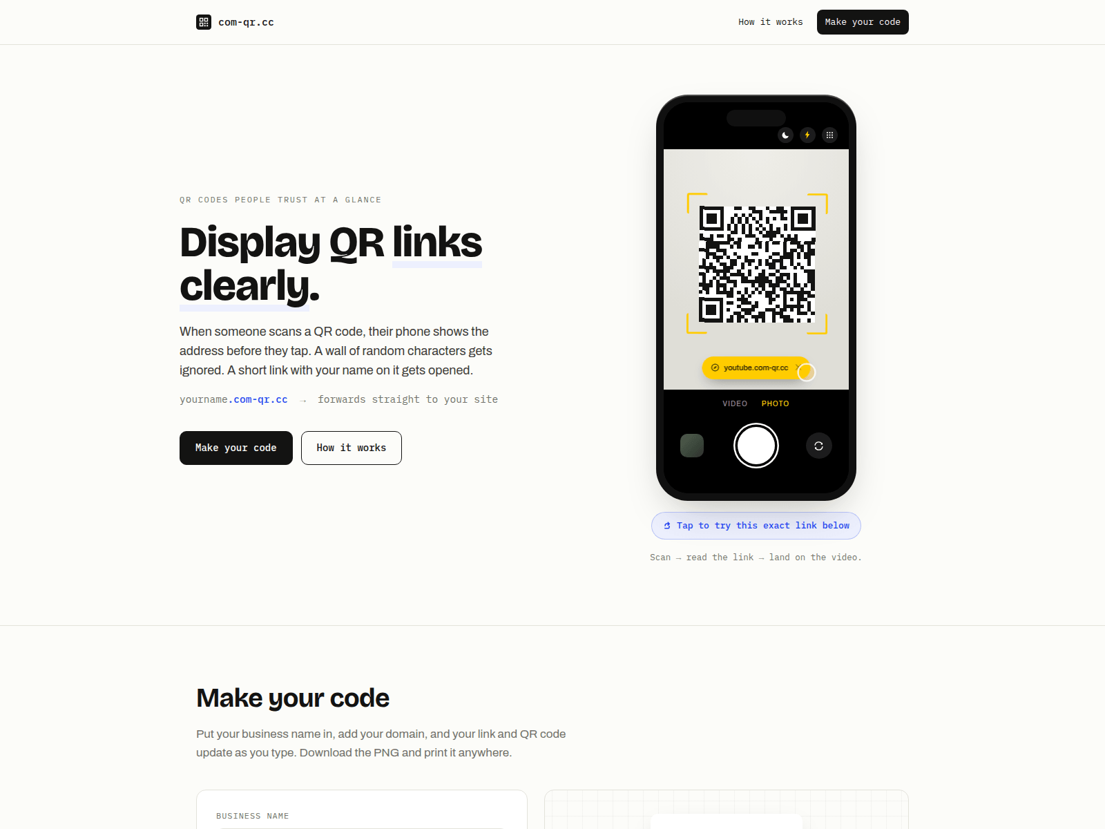 Screenshot of com-qr.cc