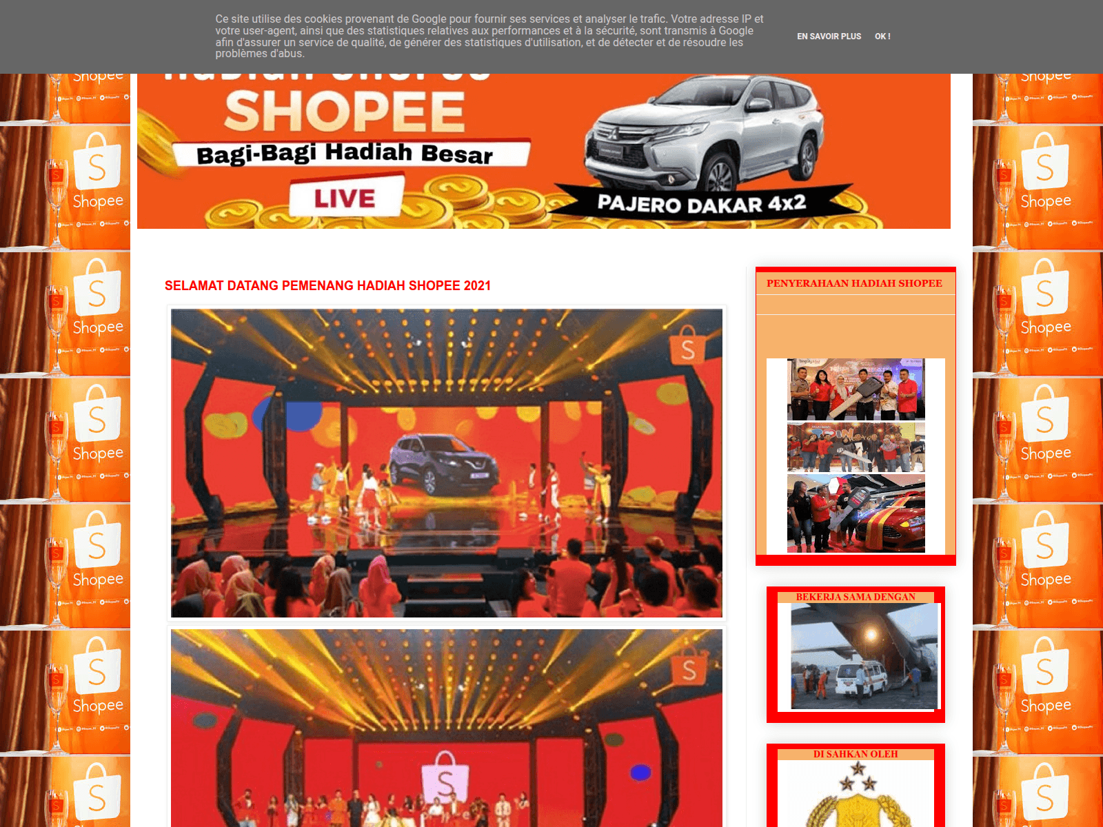 Screenshot of gebyarshopee-97.blogspot.com