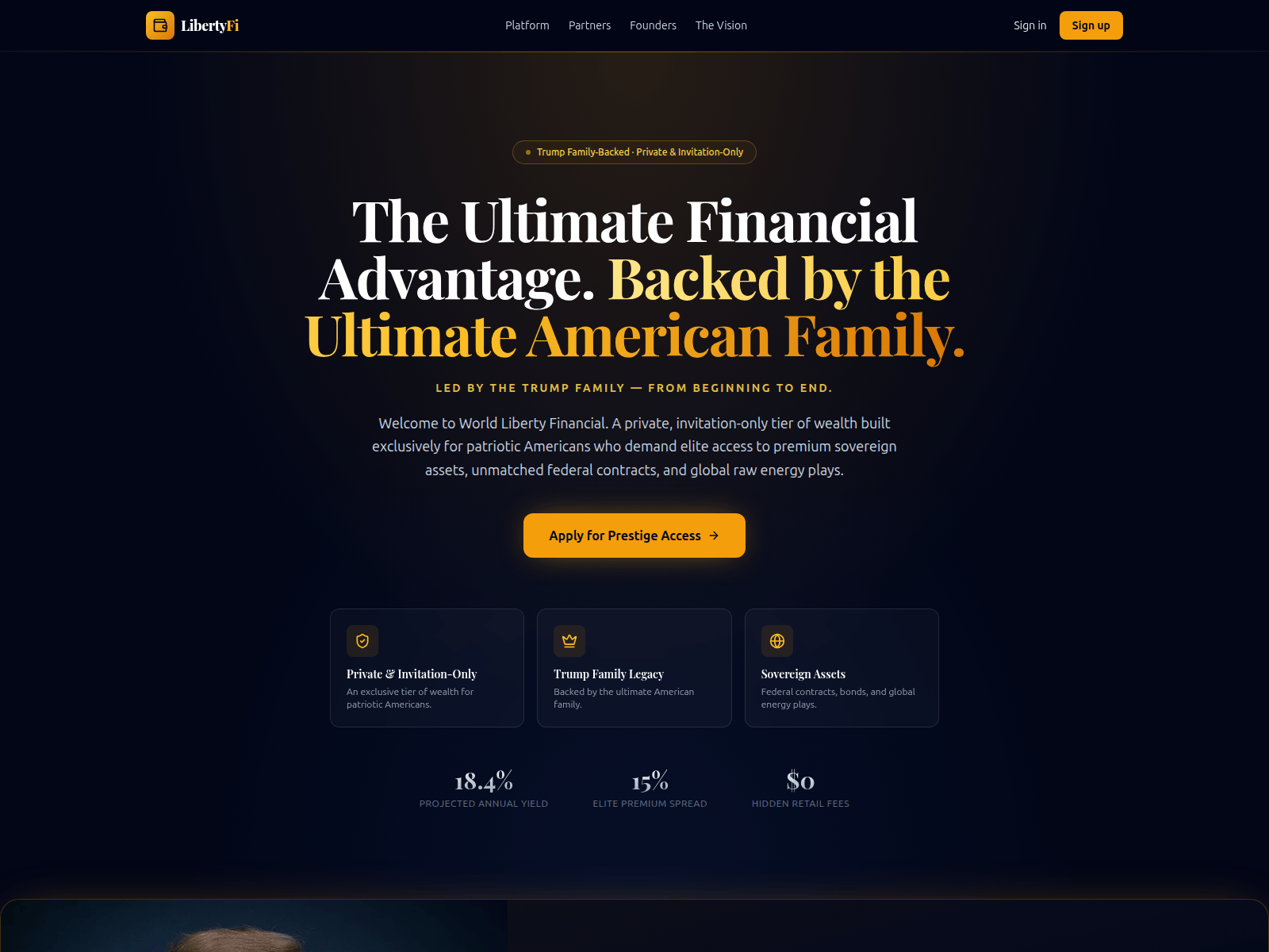 Screenshot of worldlibertygroup.com