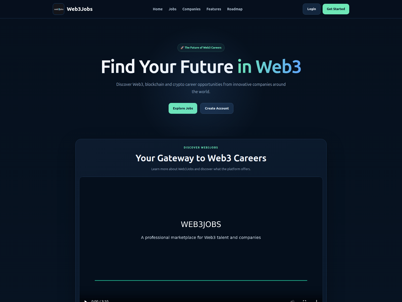 Screenshot of web3jbos.xyz