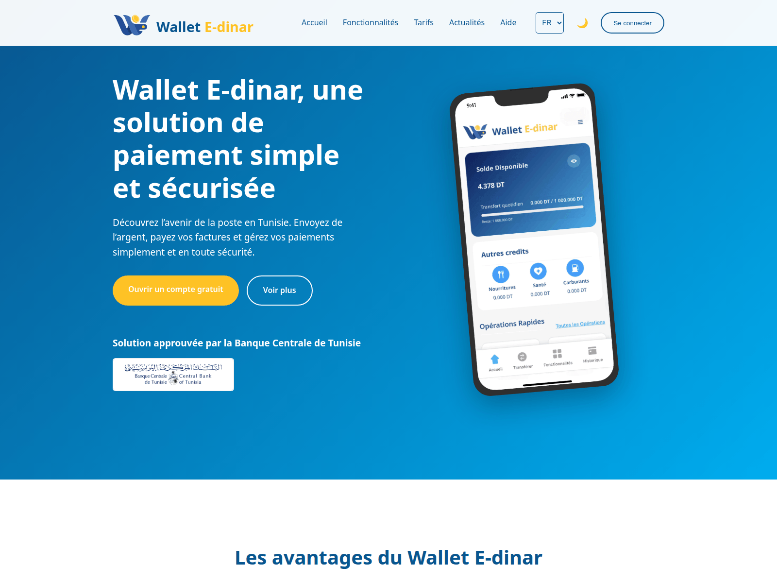 Screenshot of walletedinar.org