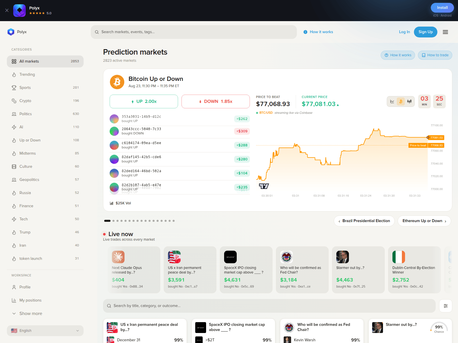 Screenshot of polywow.net