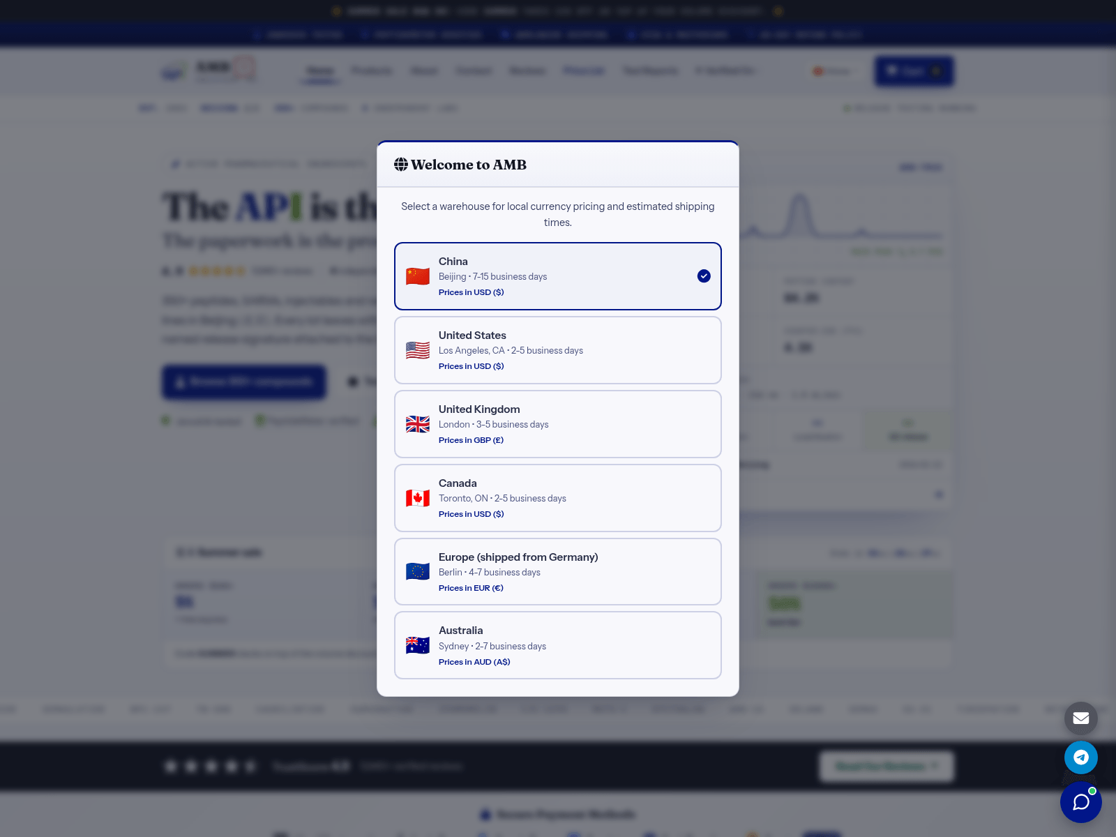 Screenshot of ambiopharm.net