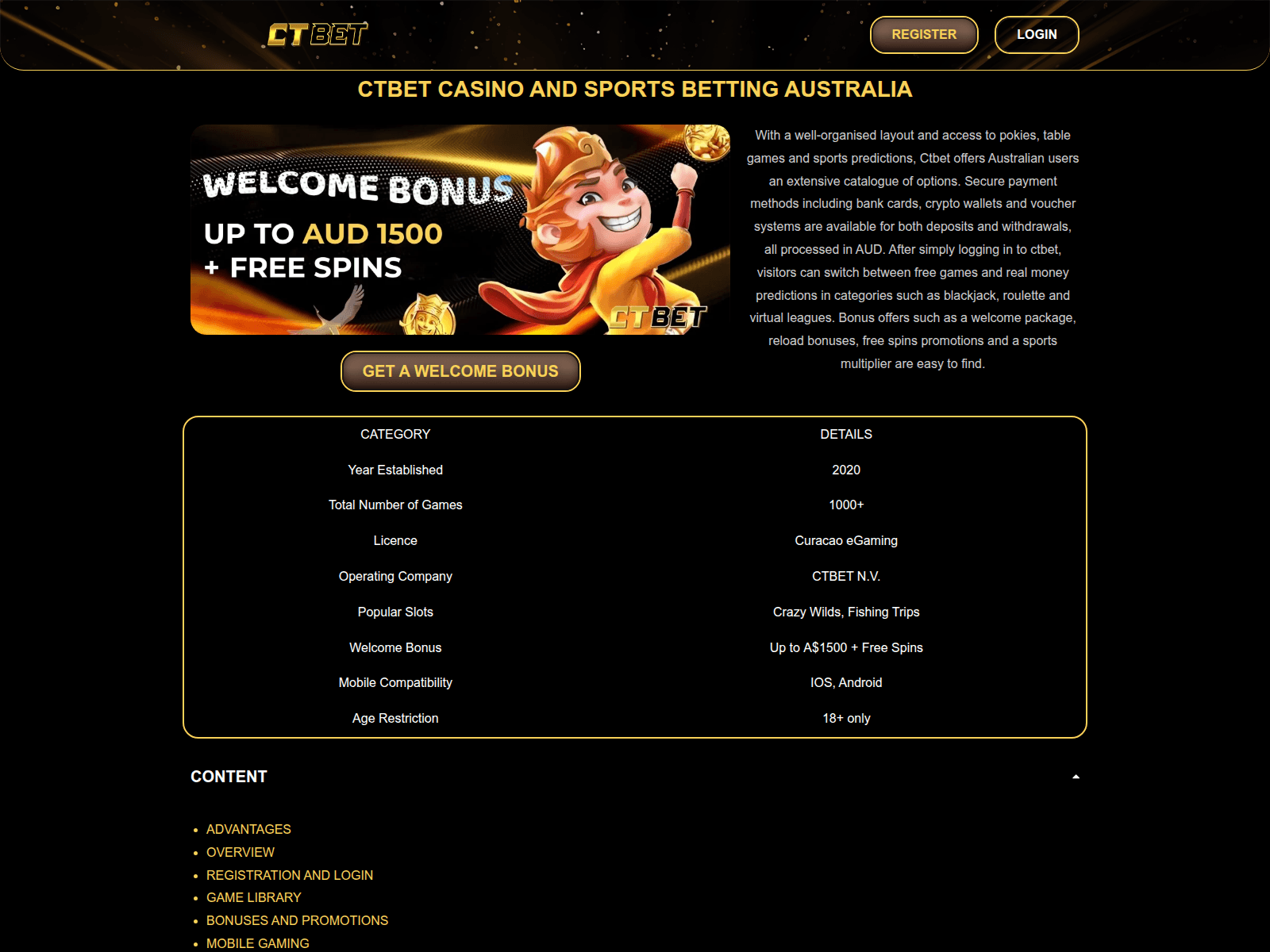 Screenshot of ctbet.website