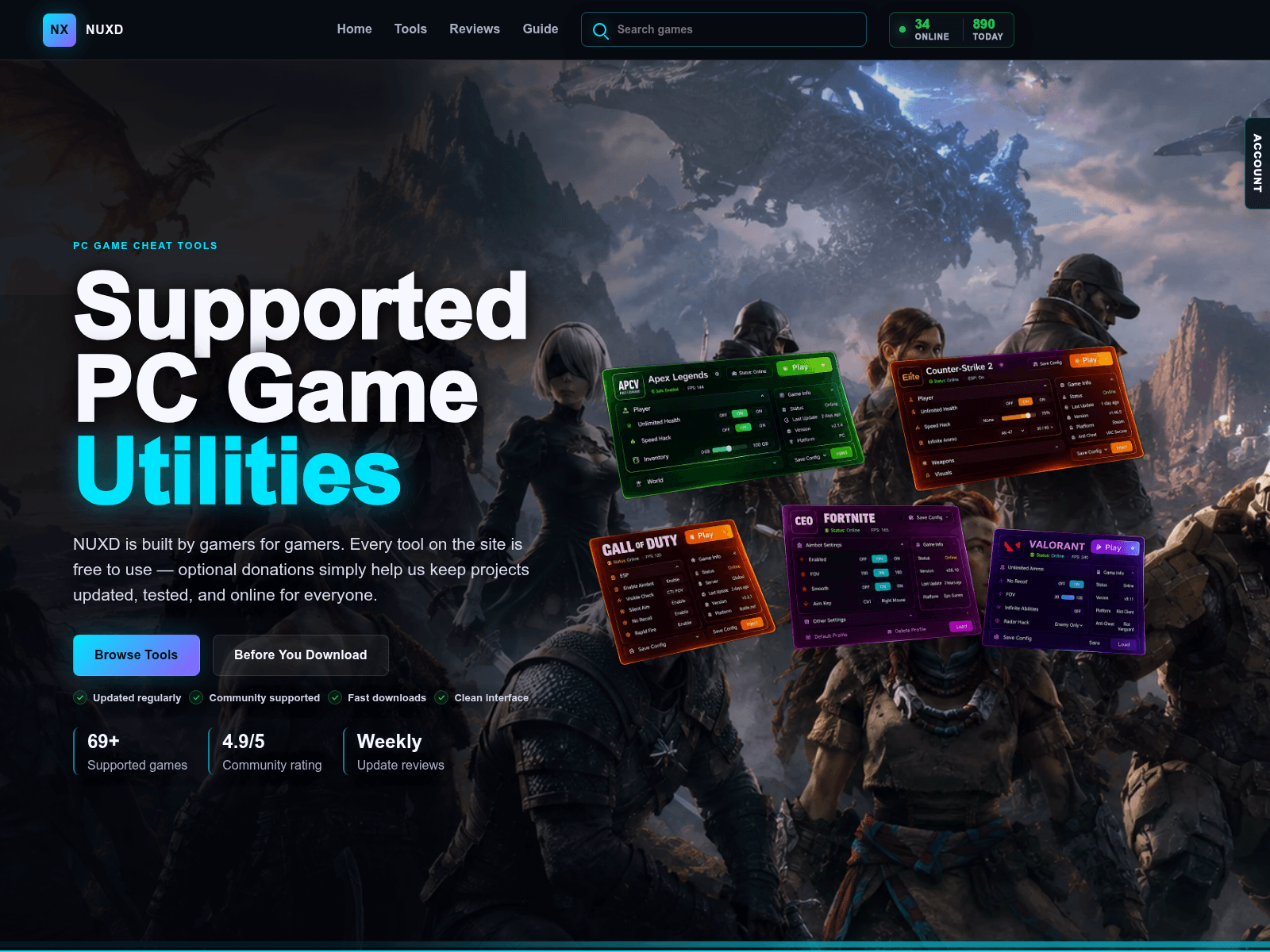 Screenshot of nuxd.net